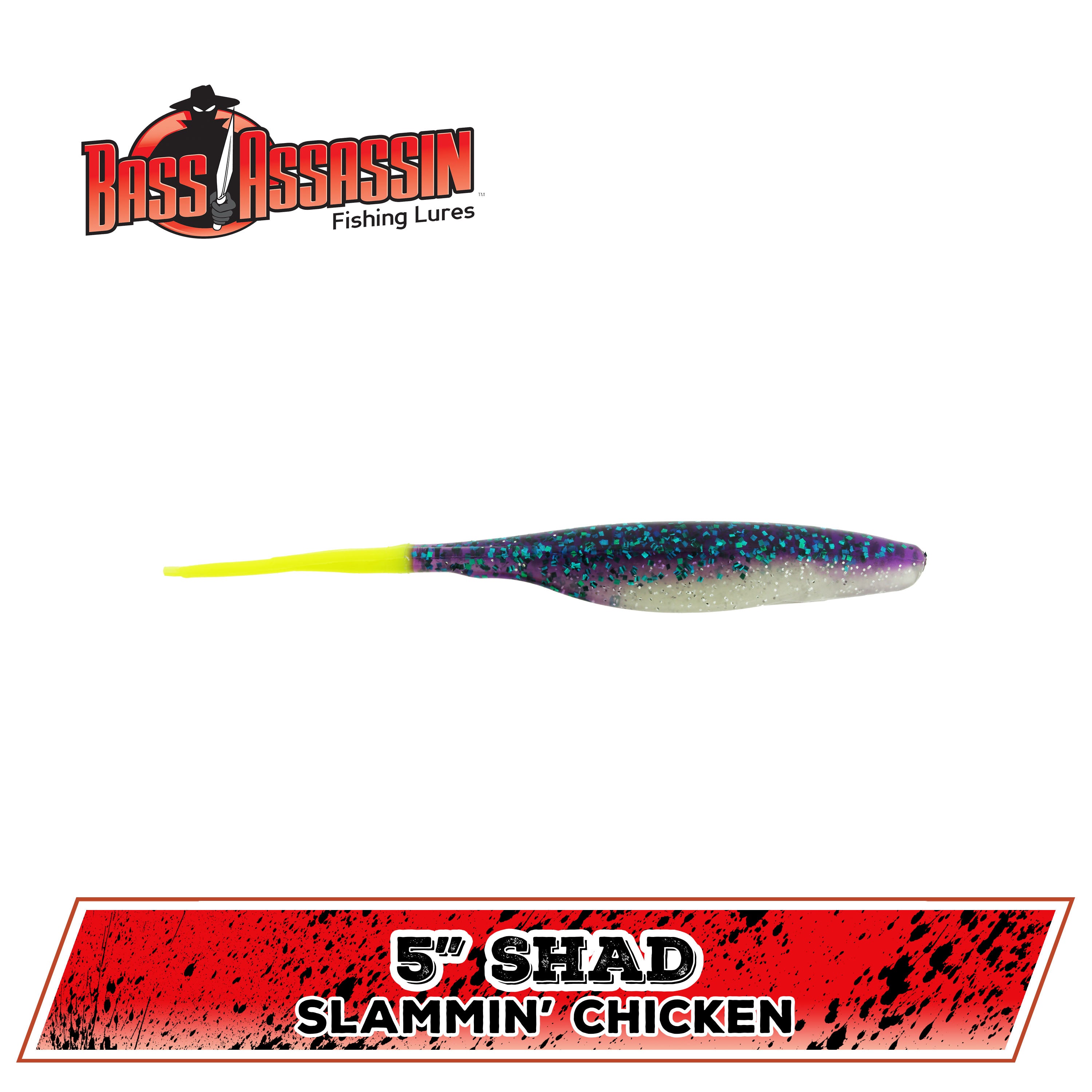 5" FW Shad (N-Z)