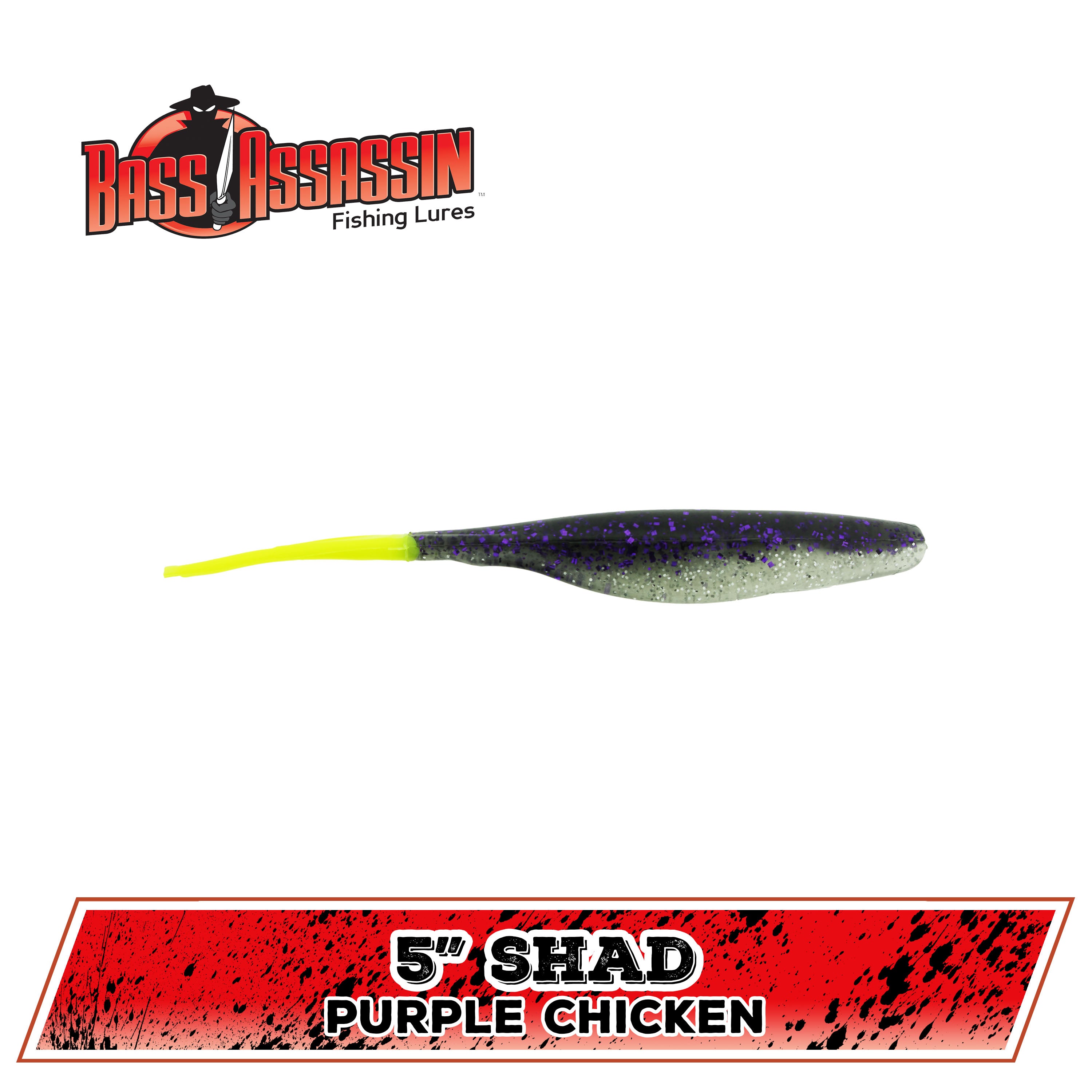 5" FW Shad (N-Z)