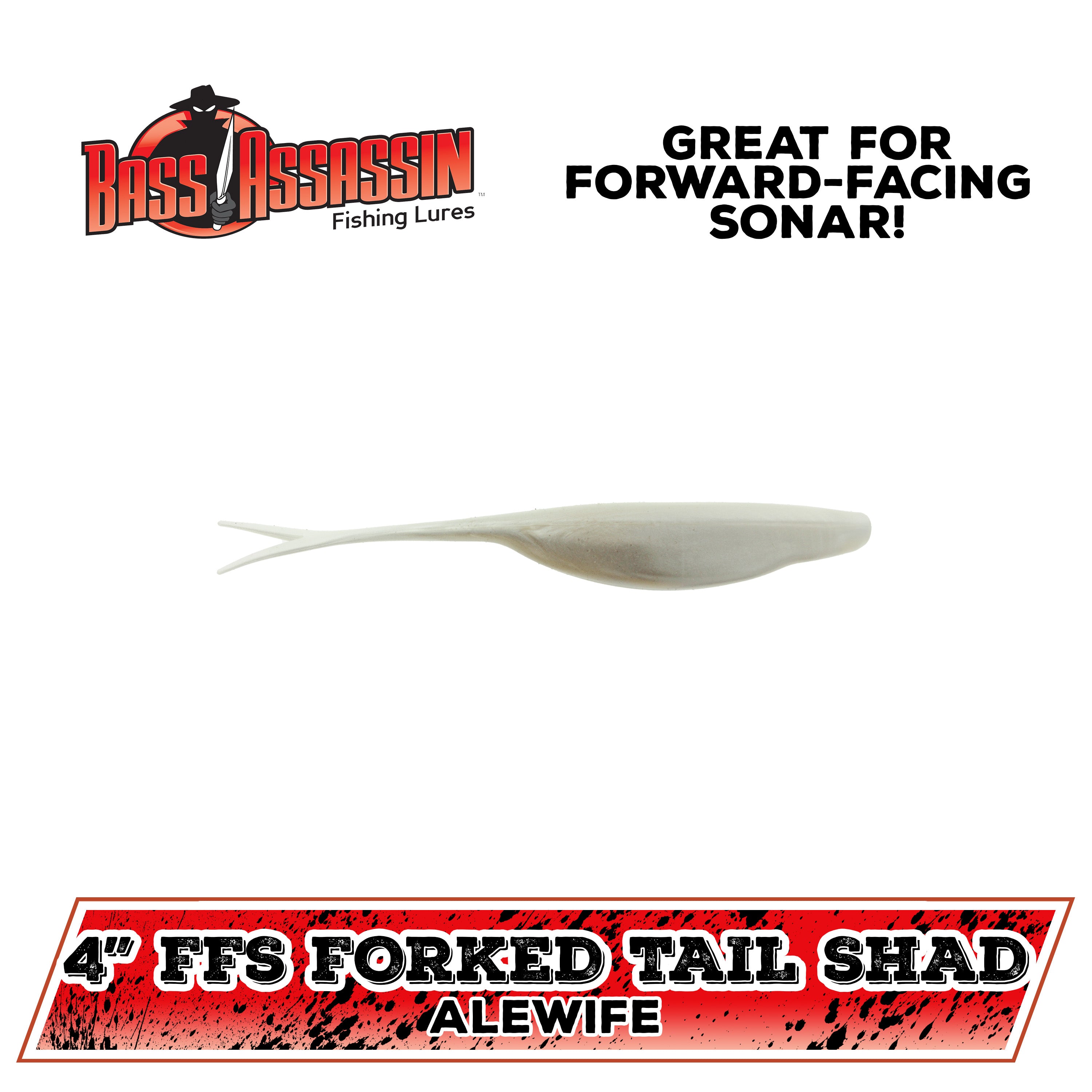 4" Forward-Facing Sonar Forked Tail Shad