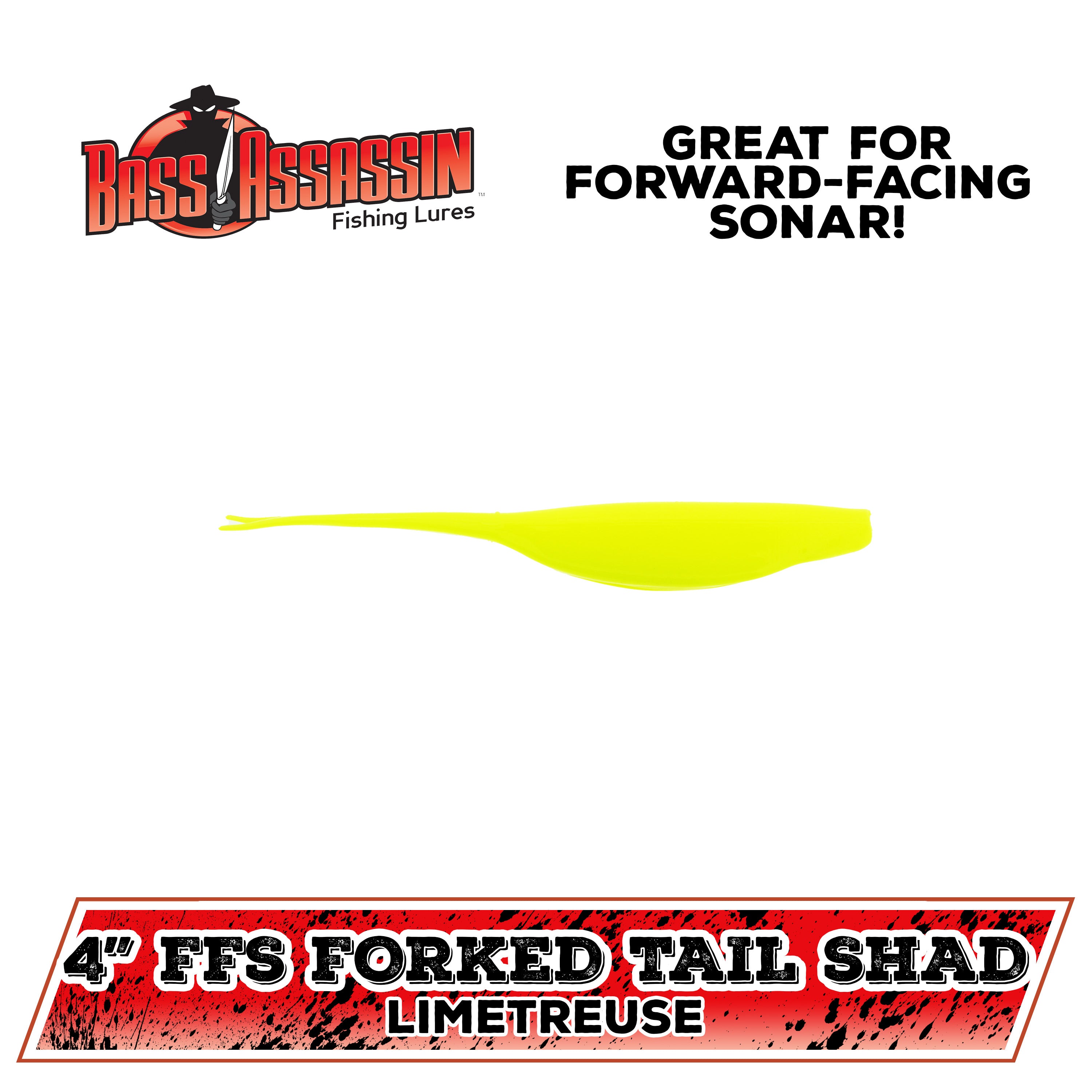 4" Forward-Facing Sonar Forked Tail Shad