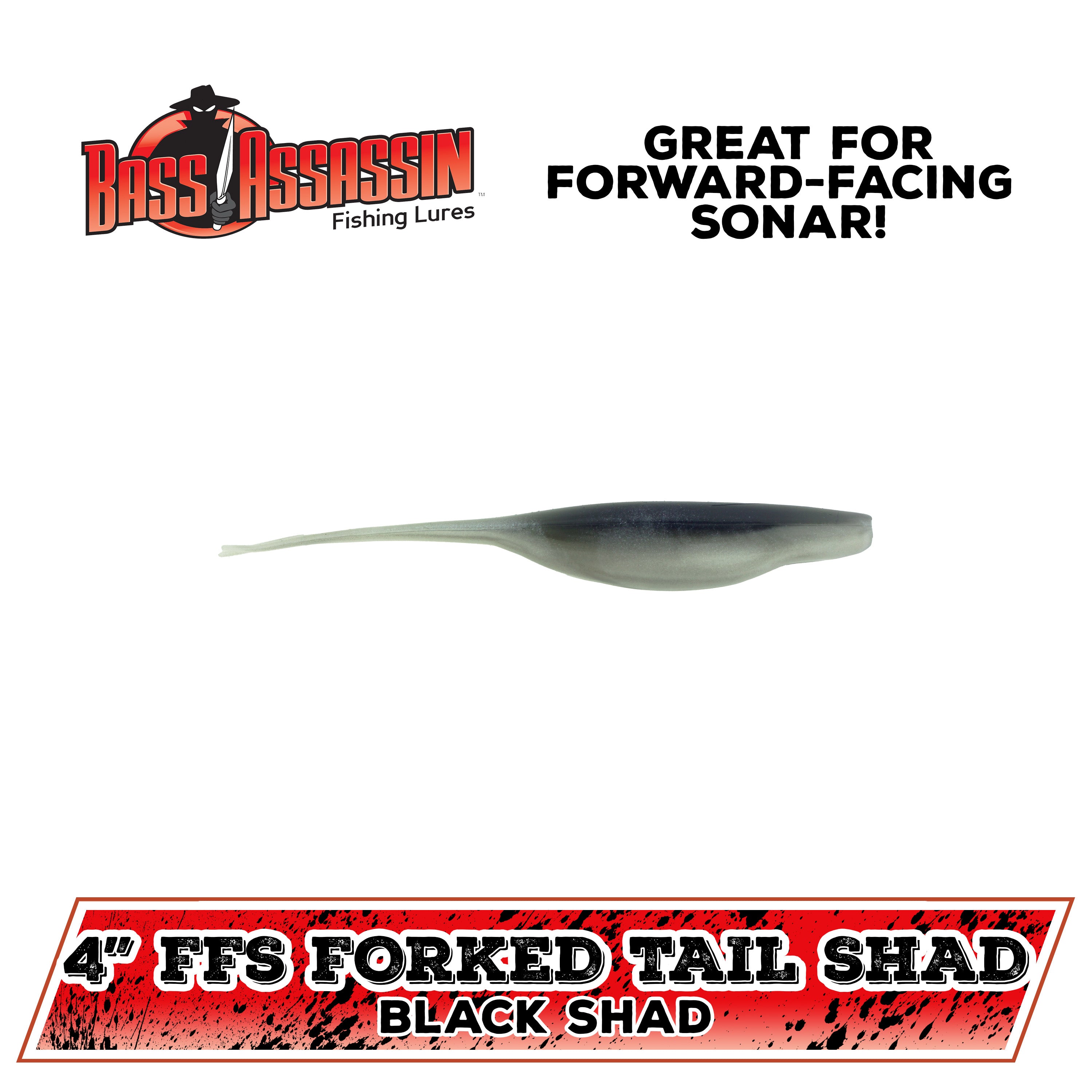 4" Forward-Facing Sonar Forked Tail Shad