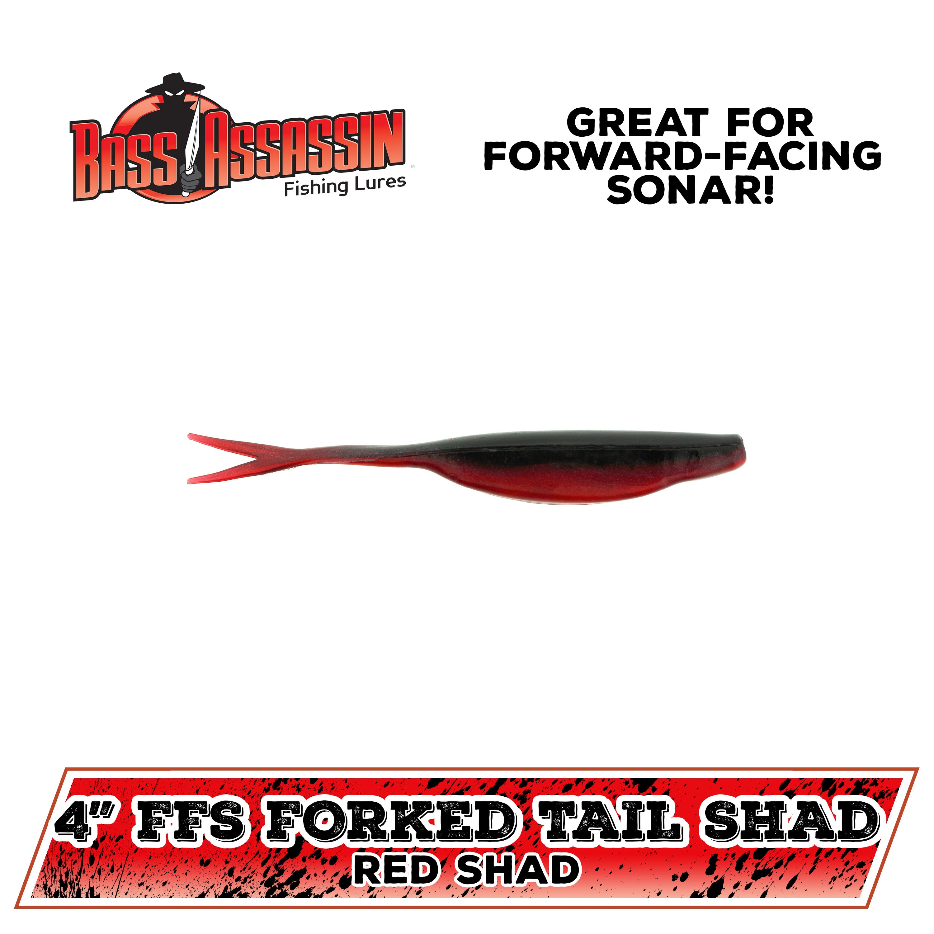 4" Forward-Facing Sonar Forked Tail Shad