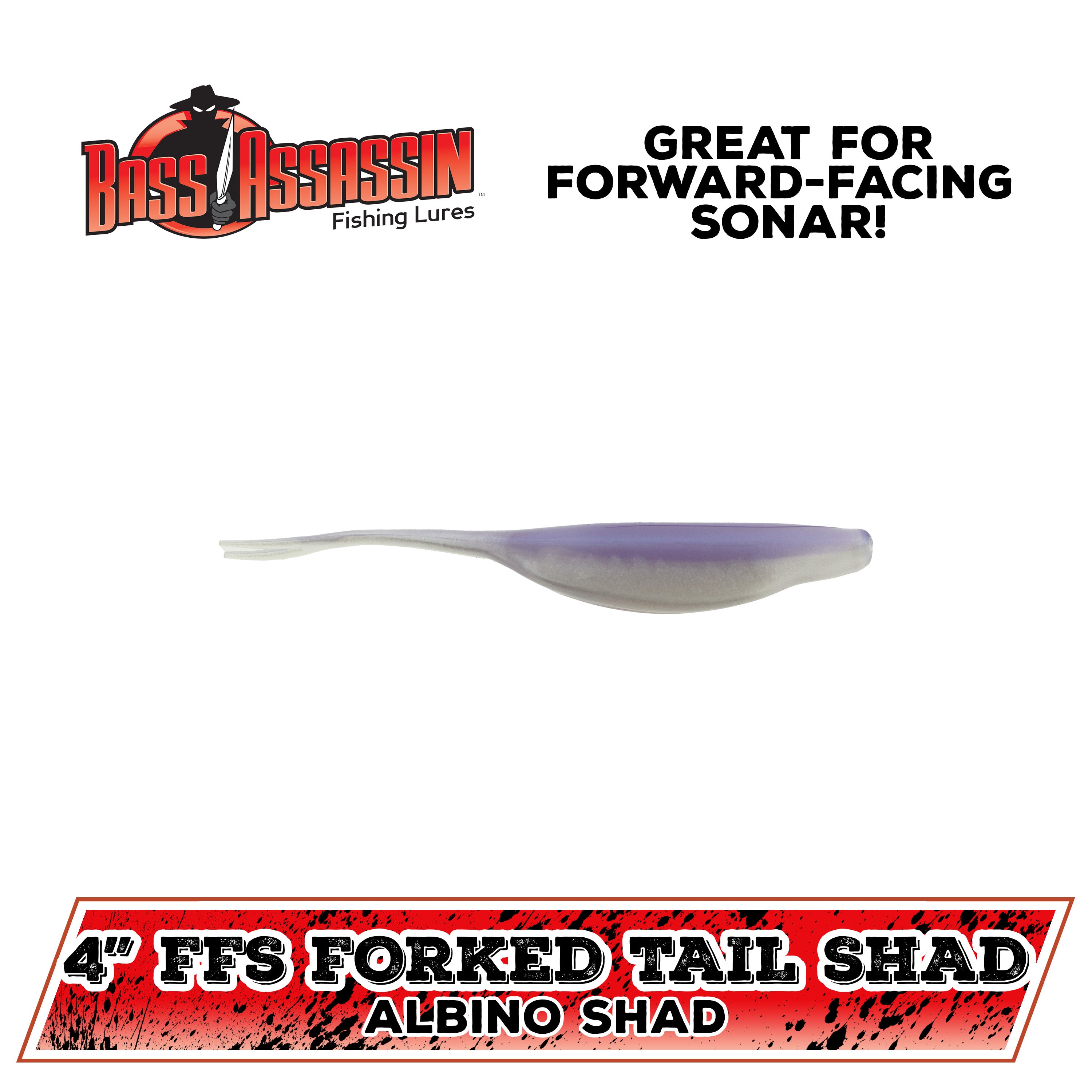 4" Forward-Facing Sonar Forked Tail Shad