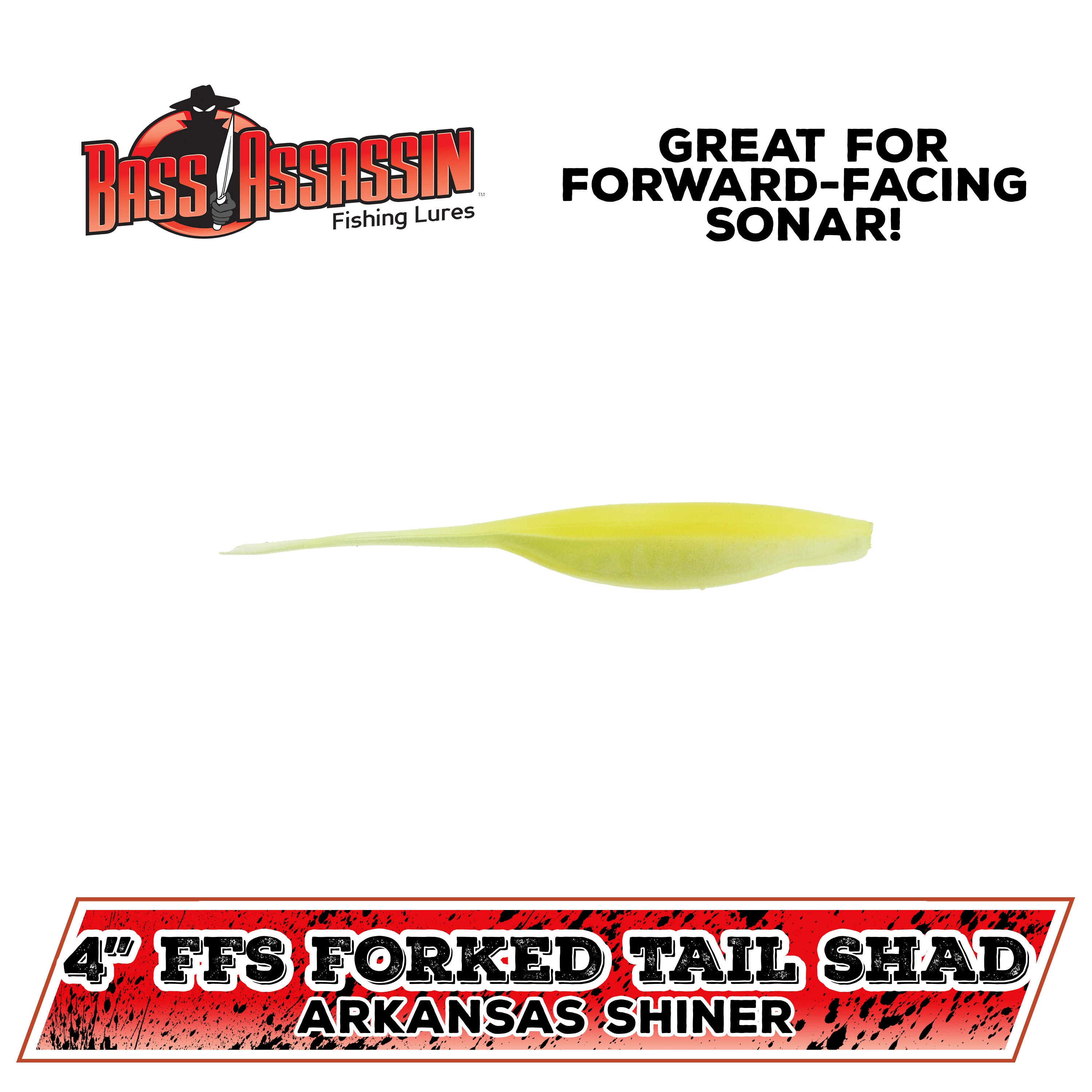 4" Forward-Facing Sonar Forked Tail Shad