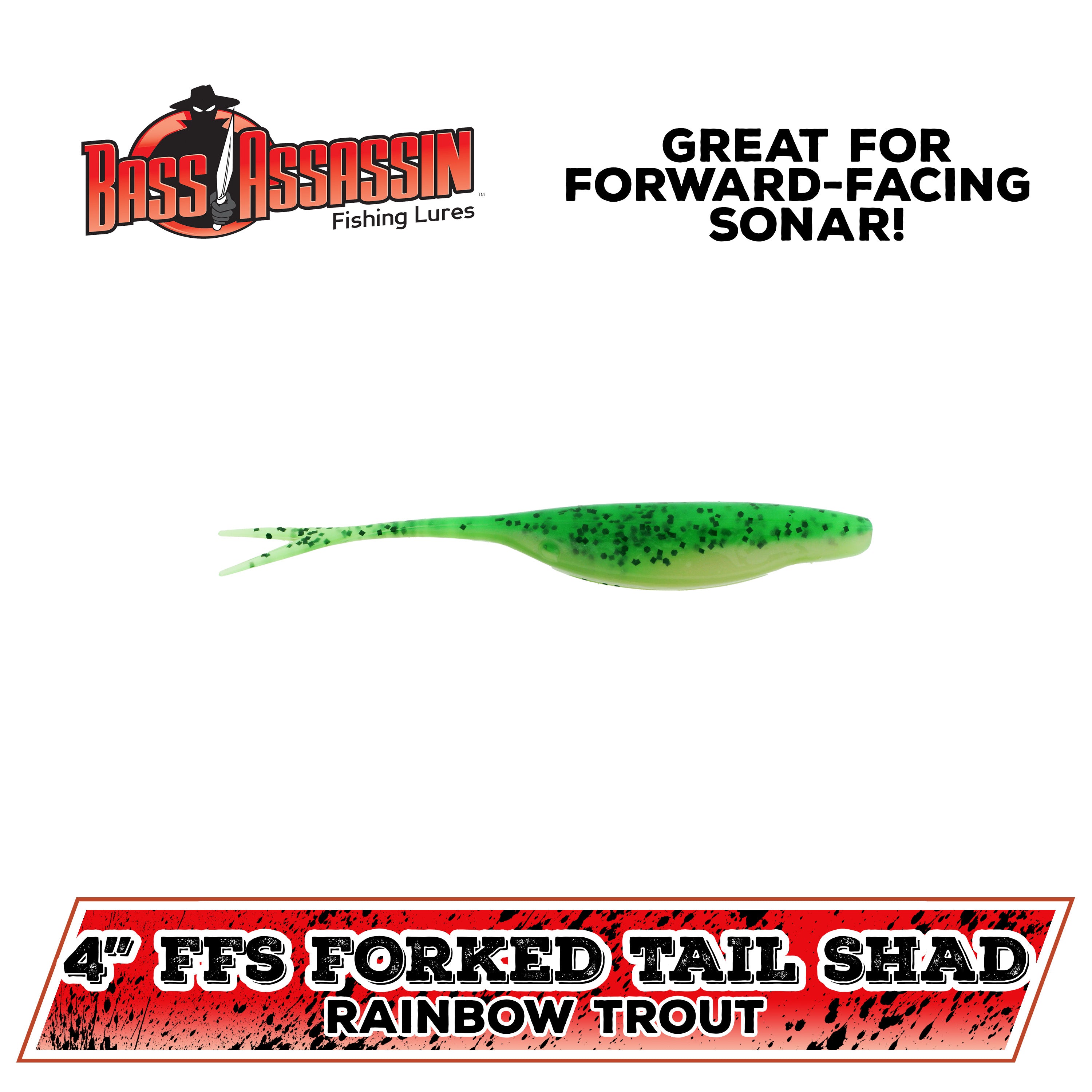 4" Forward-Facing Sonar Forked Tail Shad