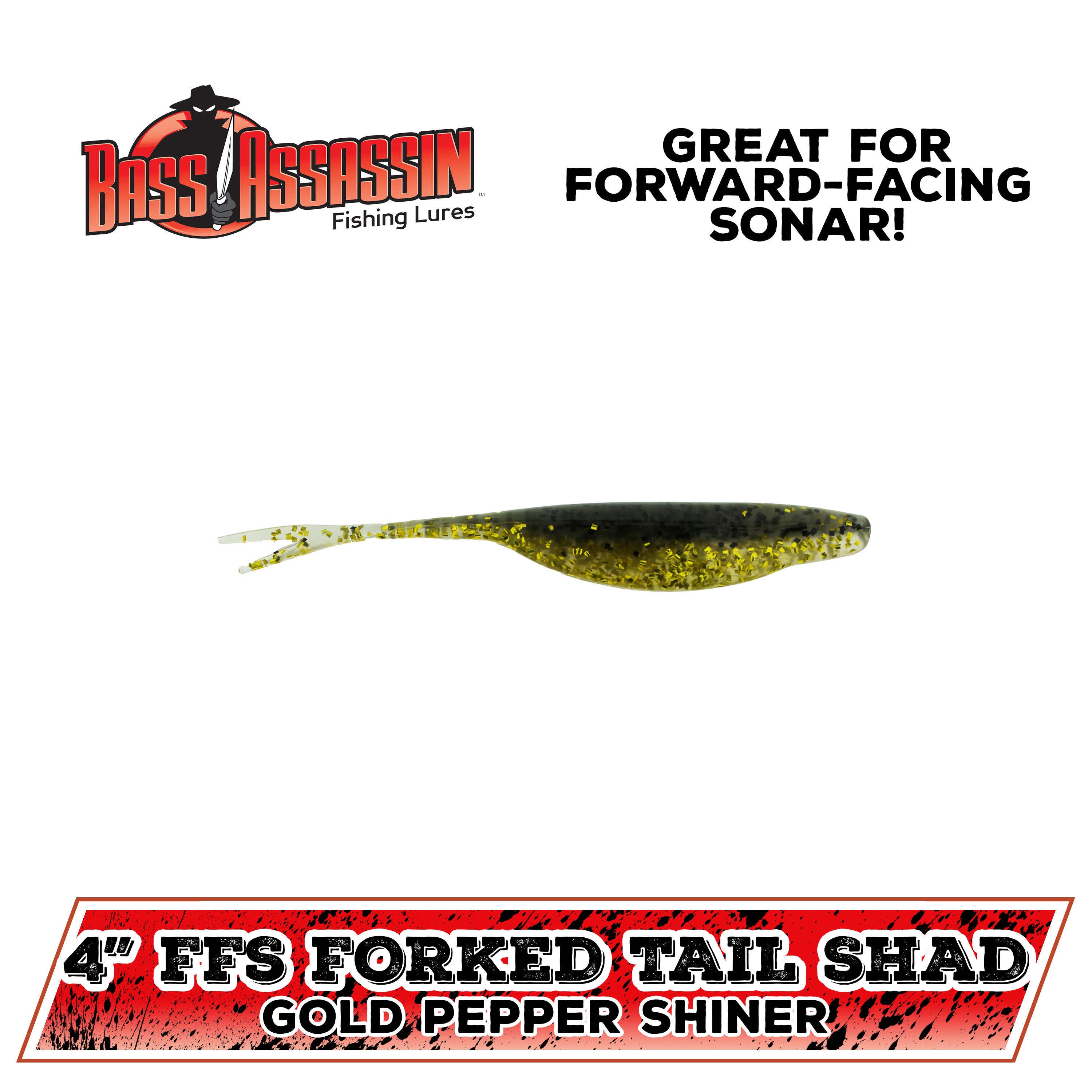 4" Forward-Facing Sonar Forked Tail Shad