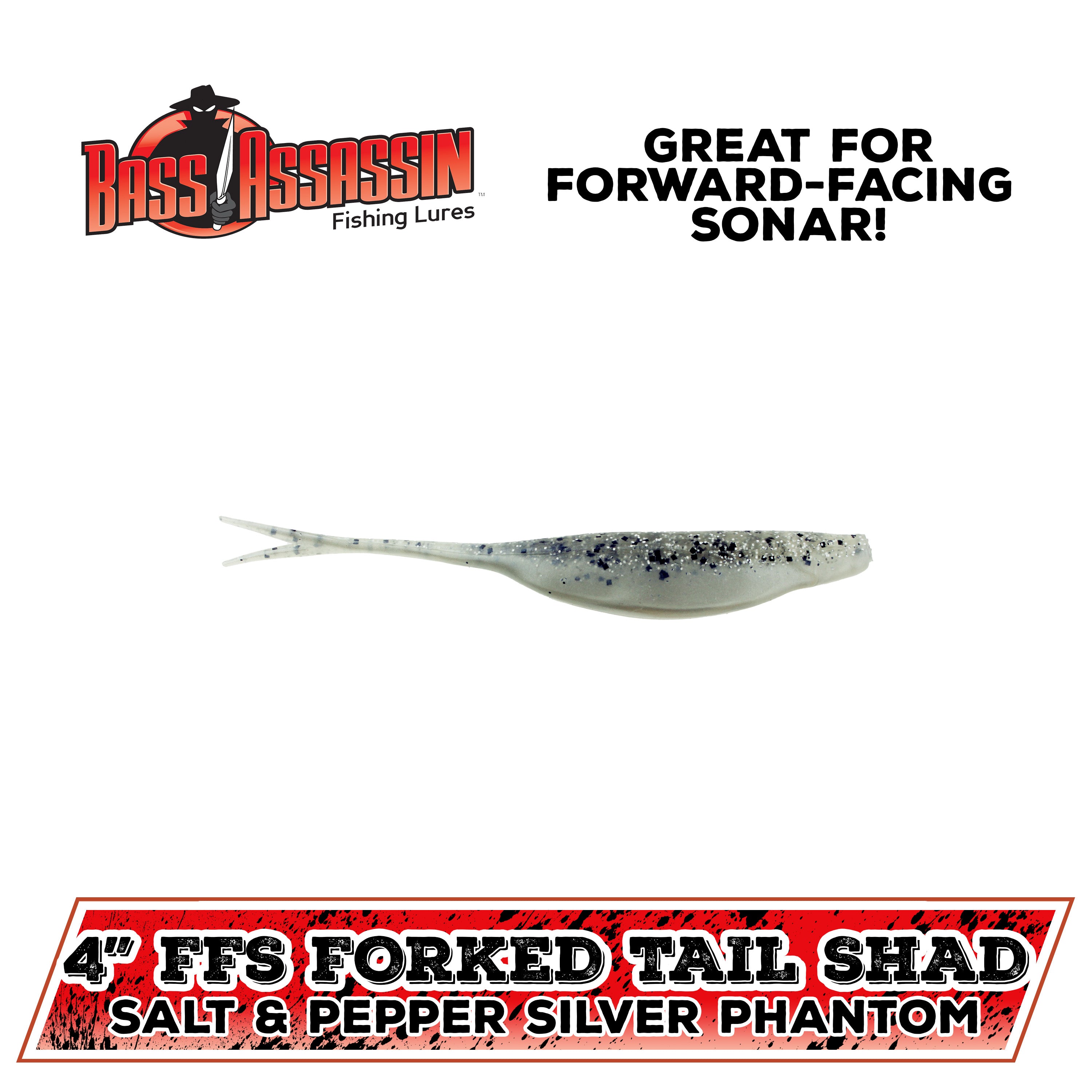 4" Forward-Facing Sonar Forked Tail Shad