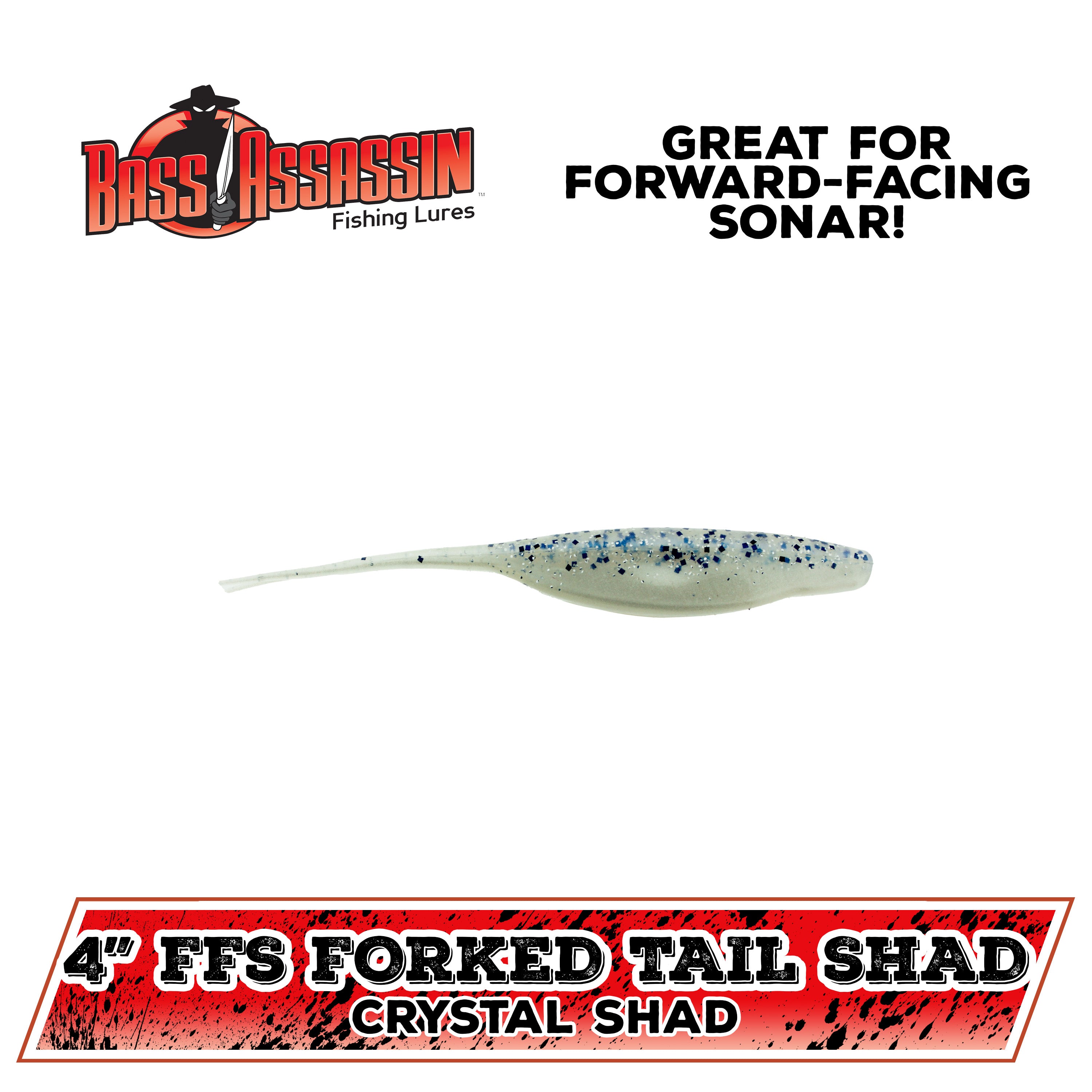 4" Forward-Facing Sonar Forked Tail Shad