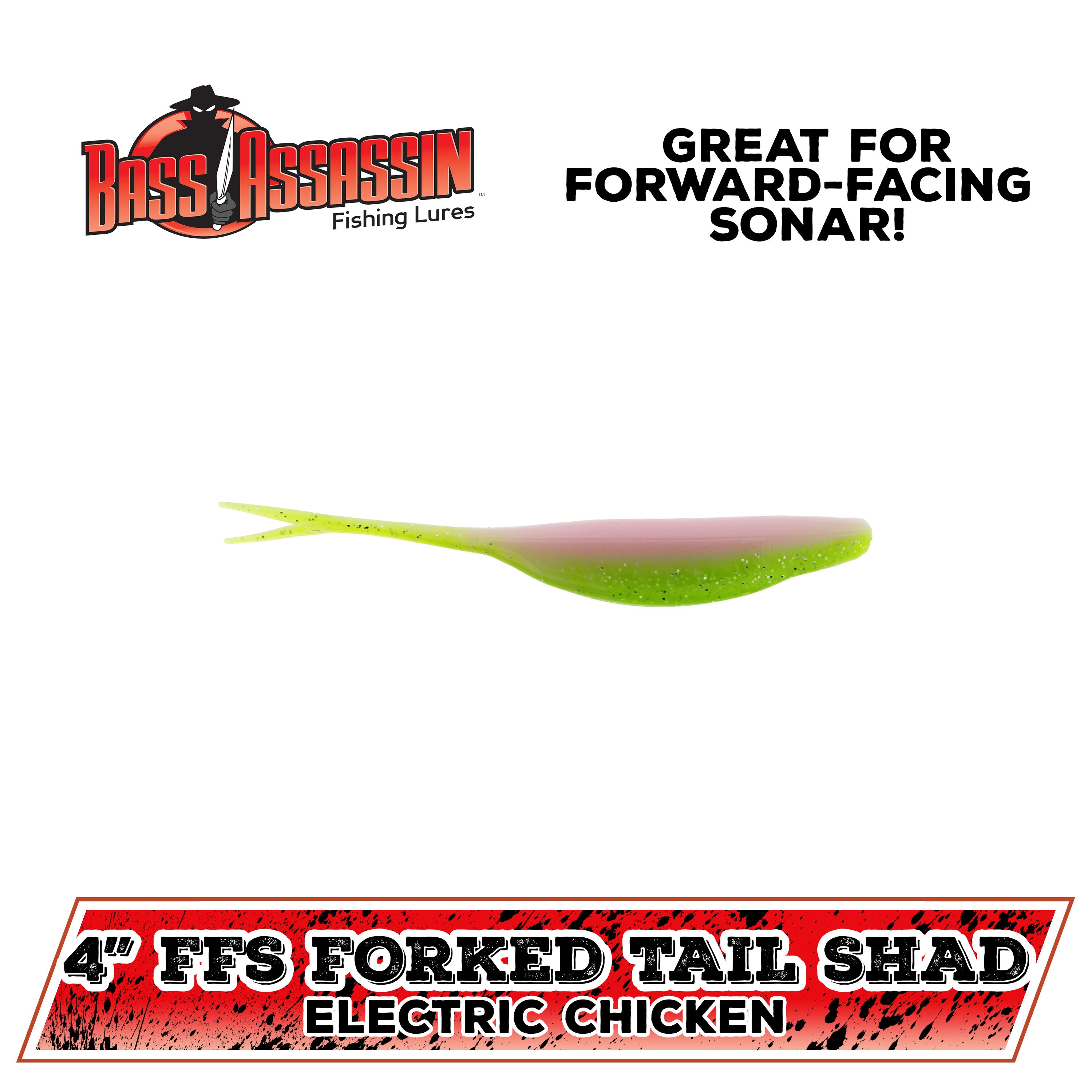 4" Forward-Facing Sonar Forked Tail Shad