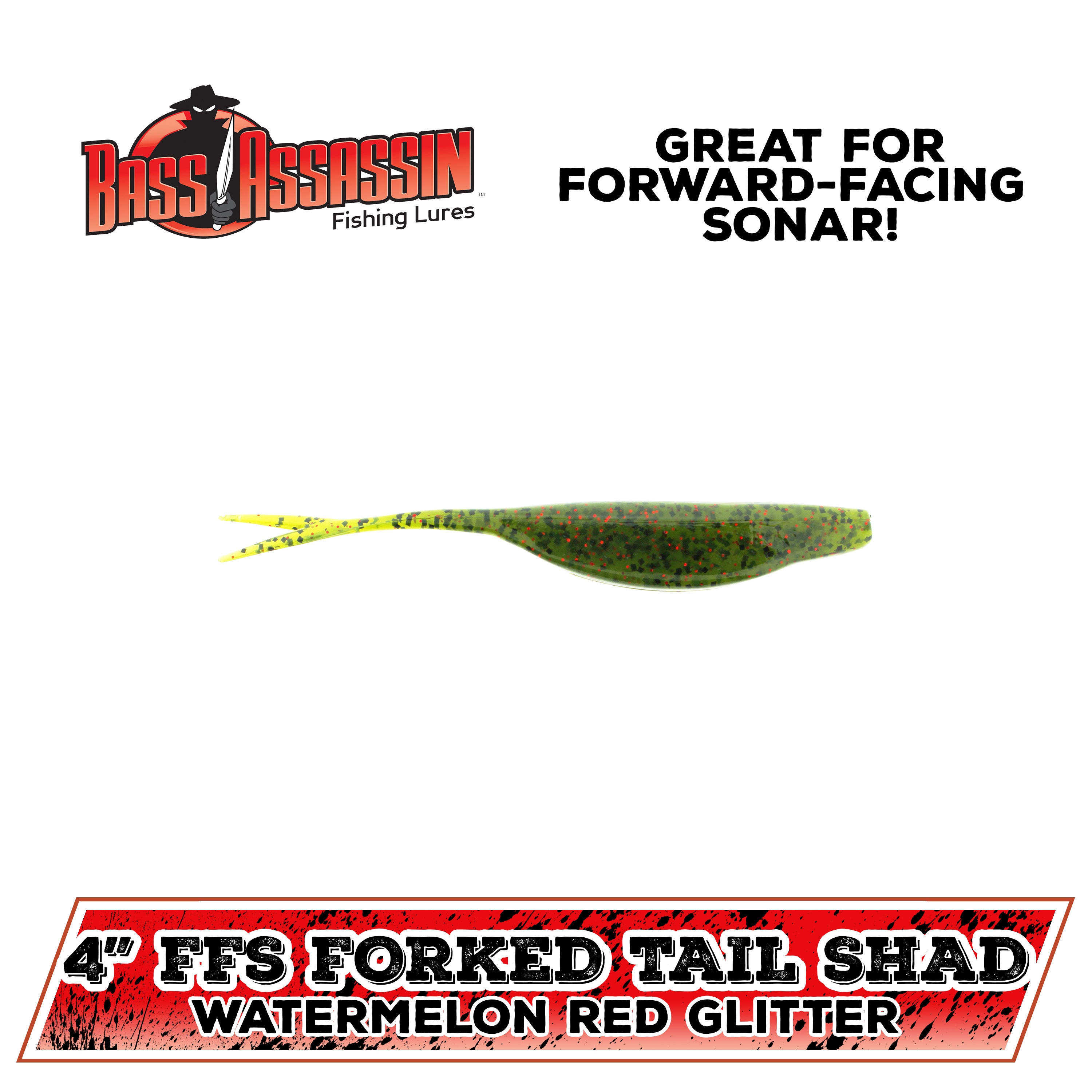 4" Forward-Facing Sonar Forked Tail Shad