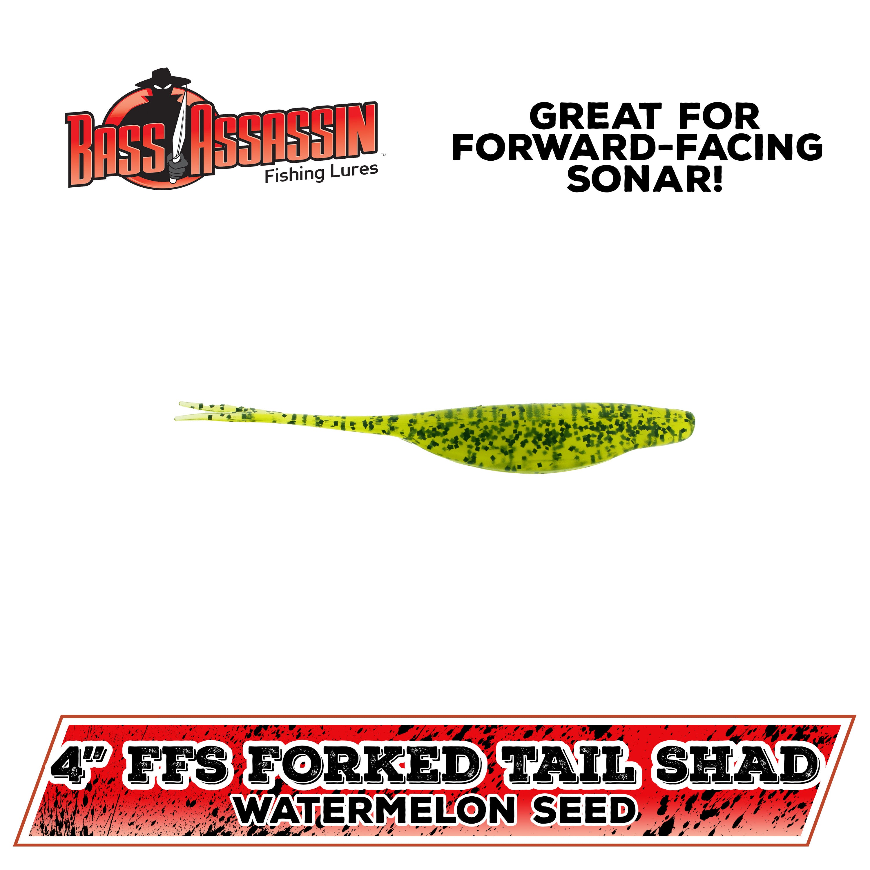 4" Forward-Facing Sonar Forked Tail Shad