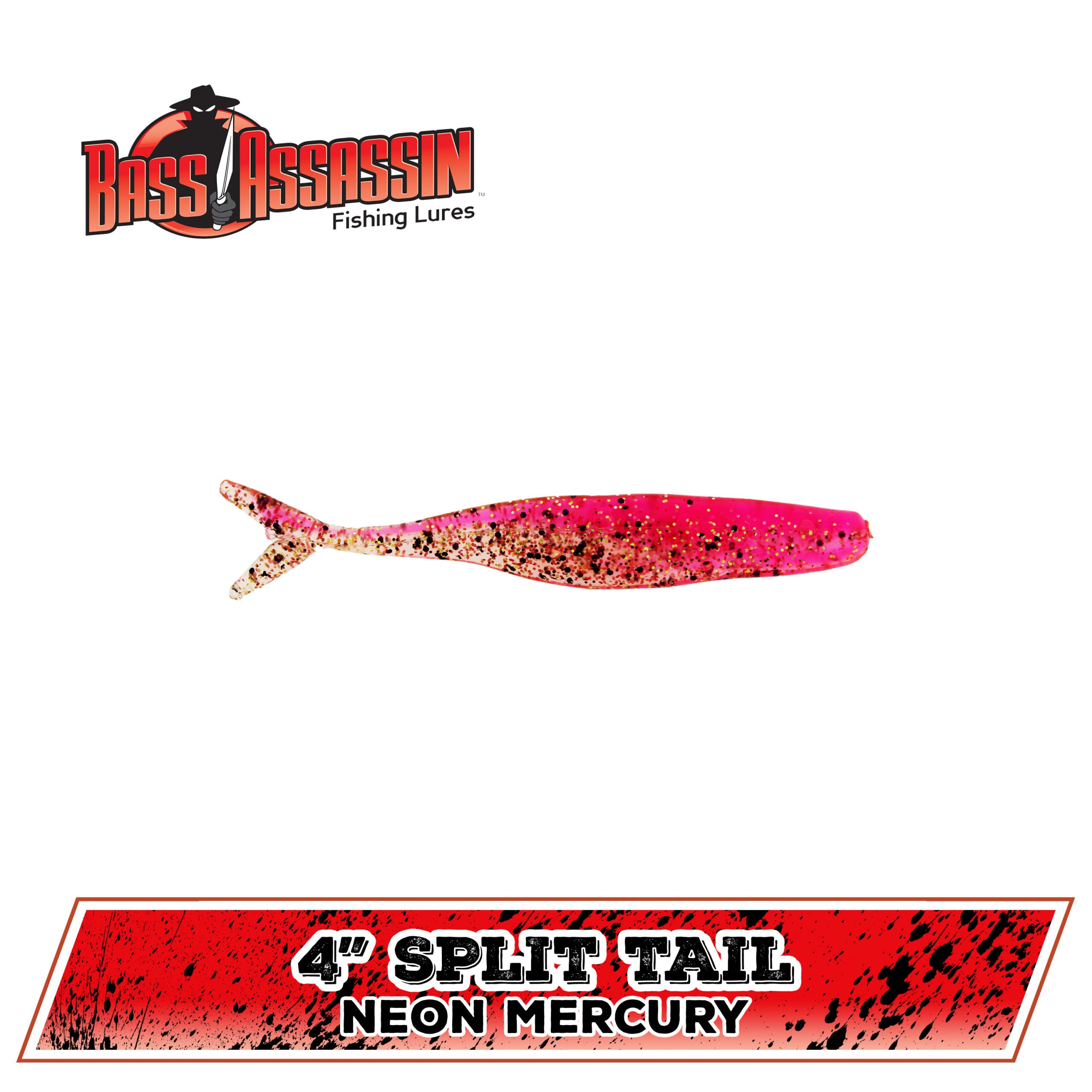 4" FW Split Tail Shad