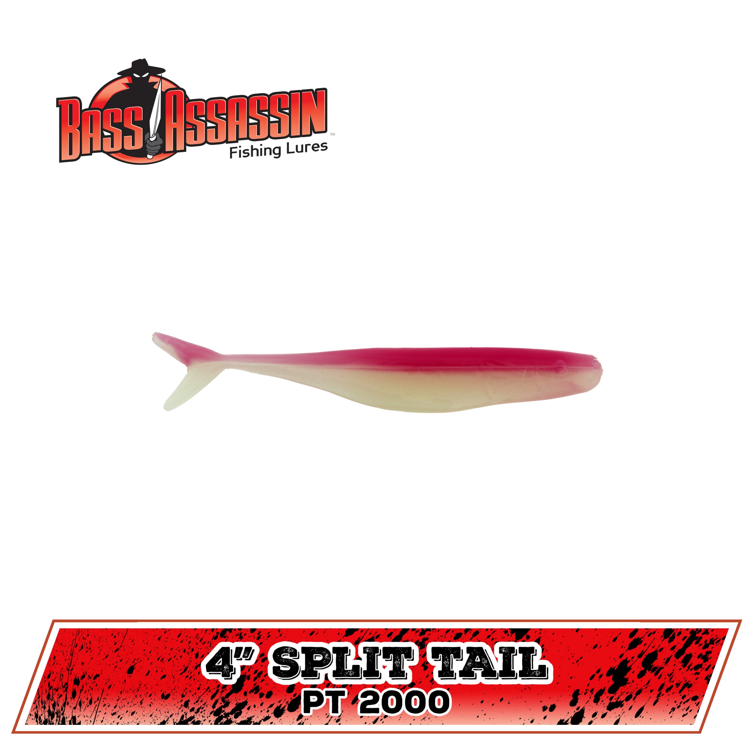 4" FW Split Tail Shad