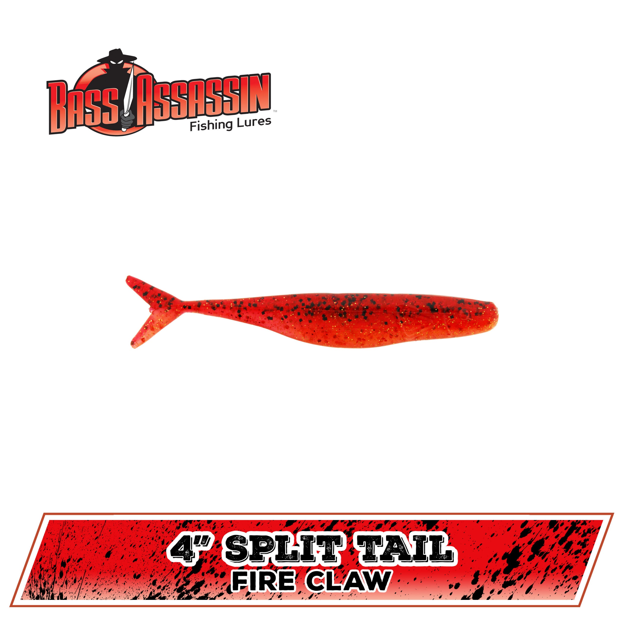 4" FW Split Tail Shad