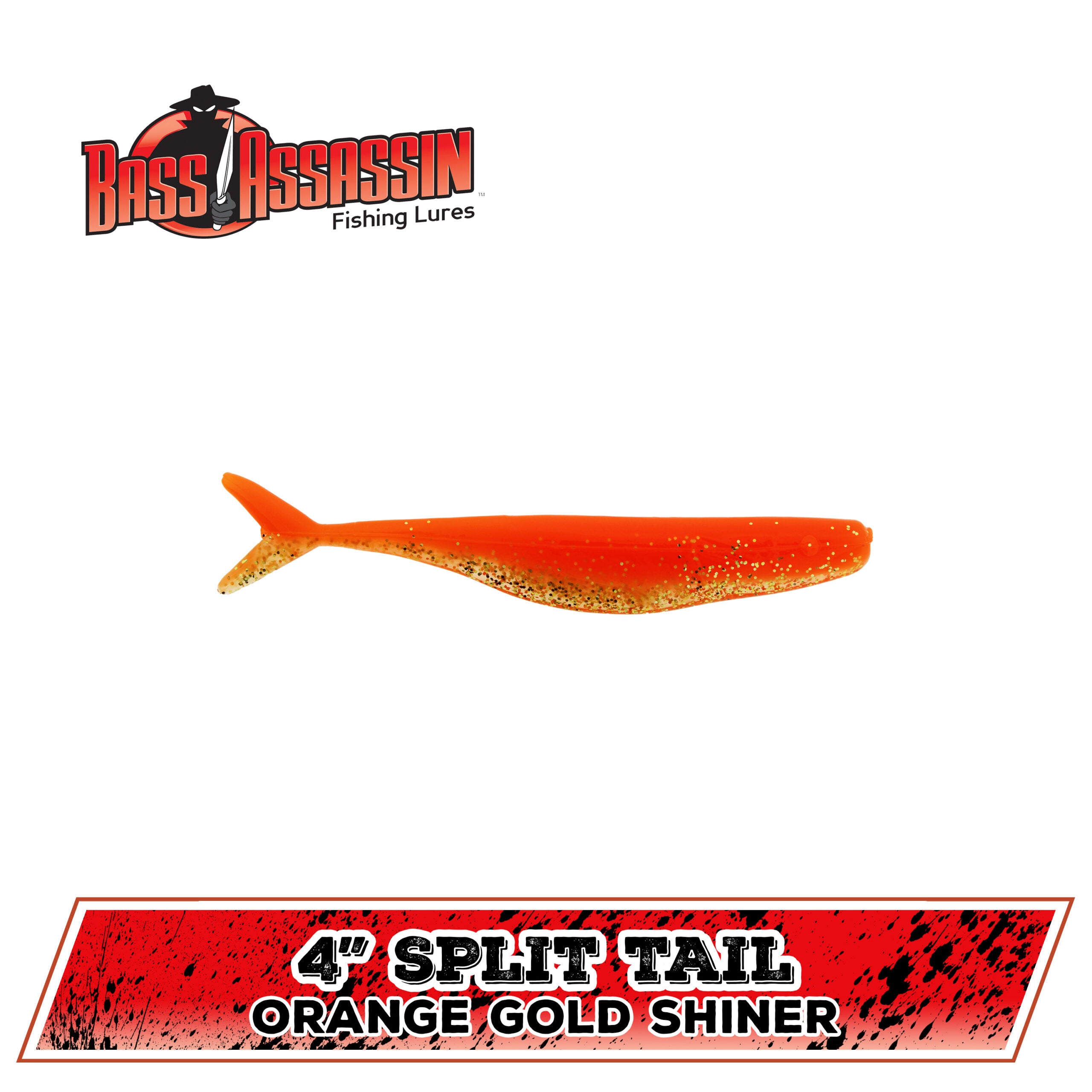 4" FW Split Tail Shad