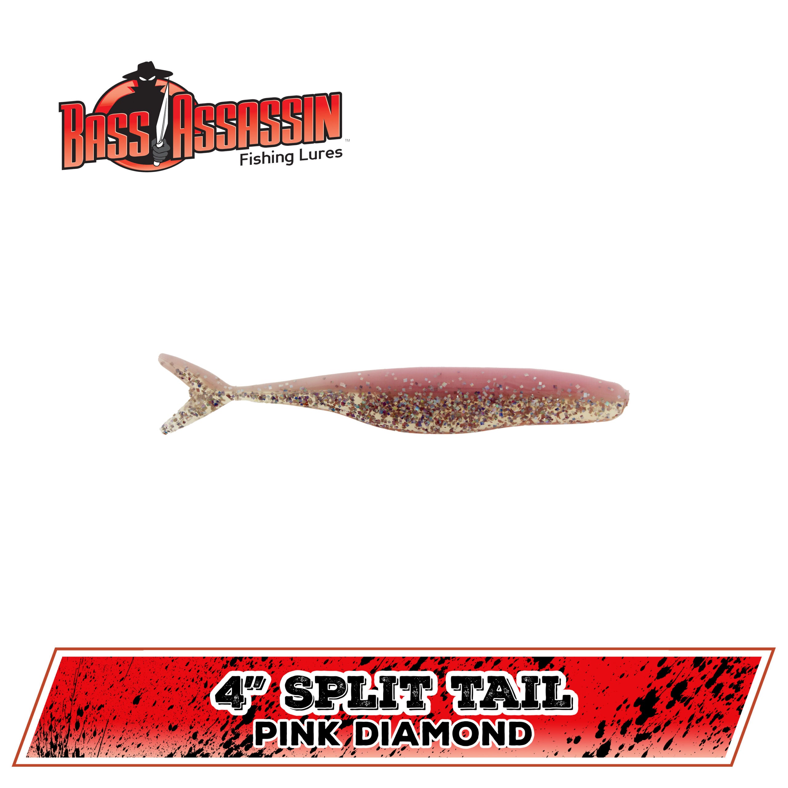 4" FW Split Tail Shad