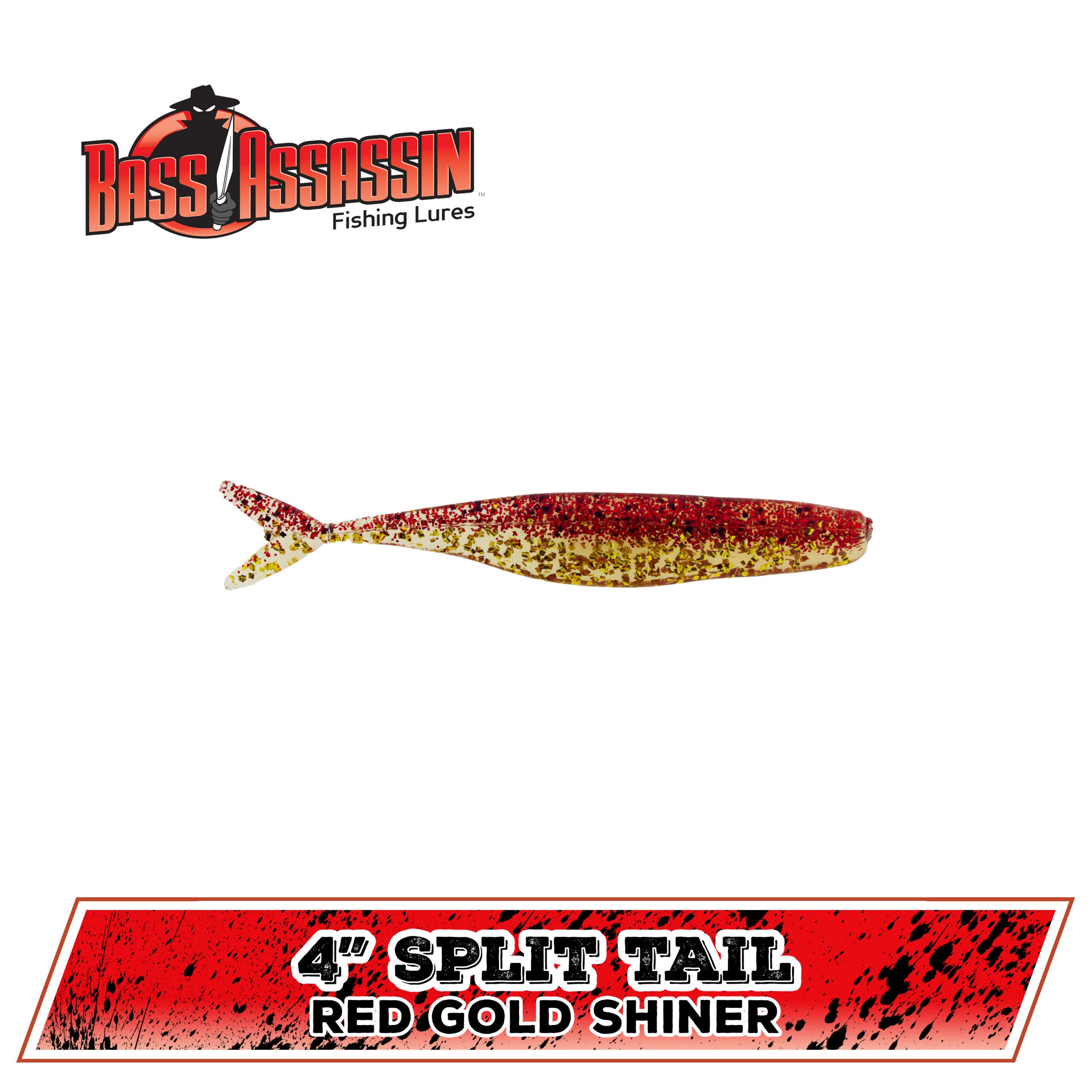 4" FW Split Tail Shad