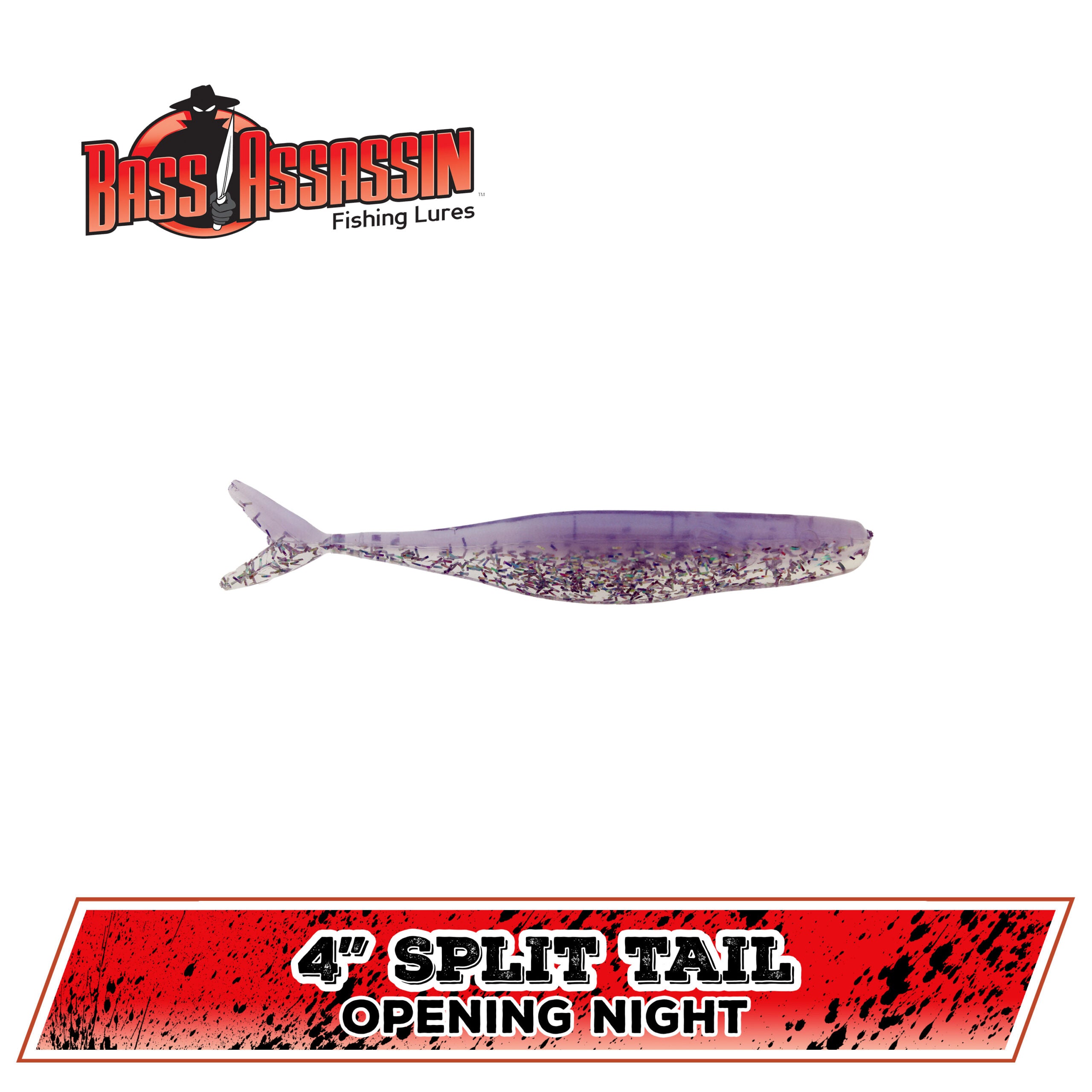4" FW Split Tail Shad