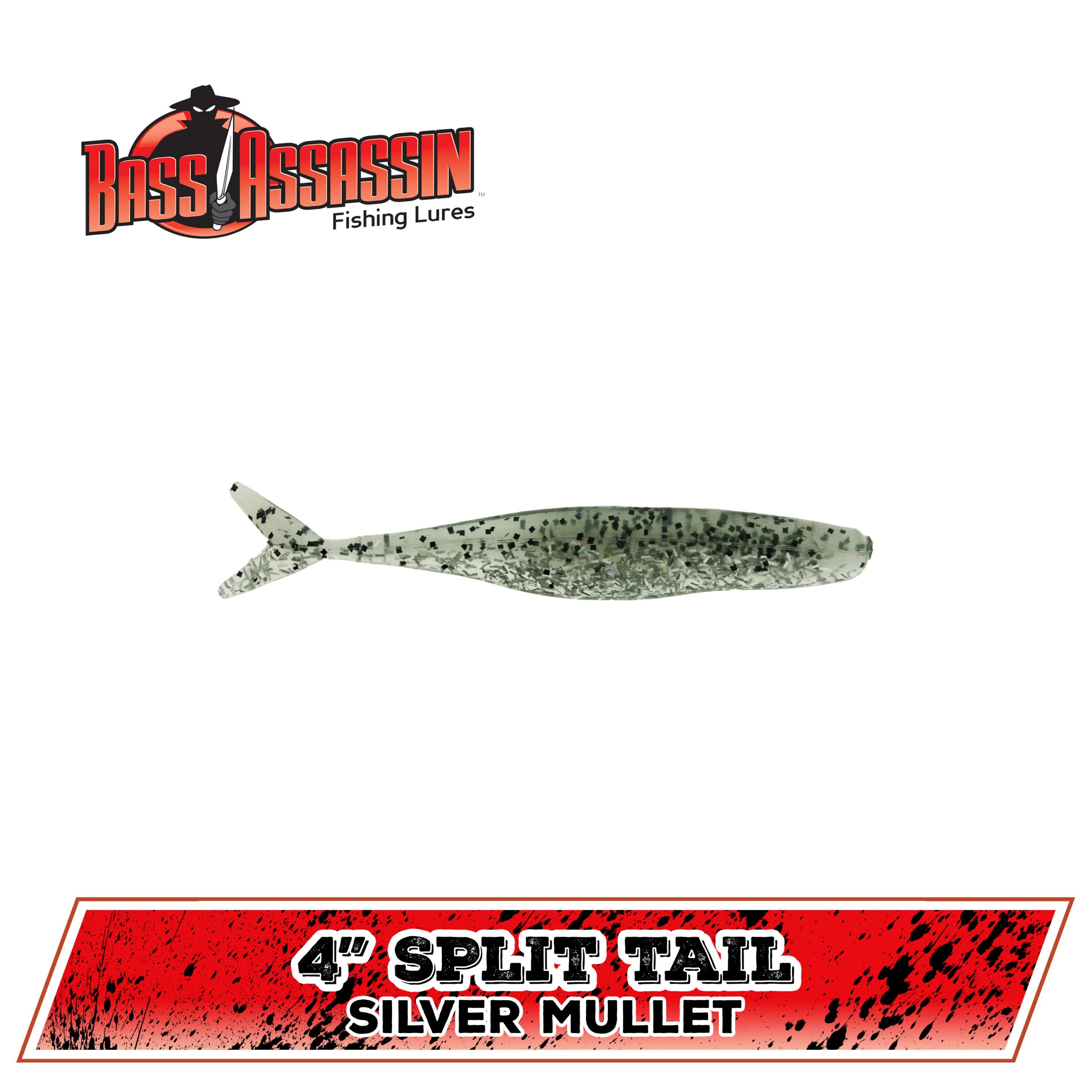 4" FW Split Tail Shad