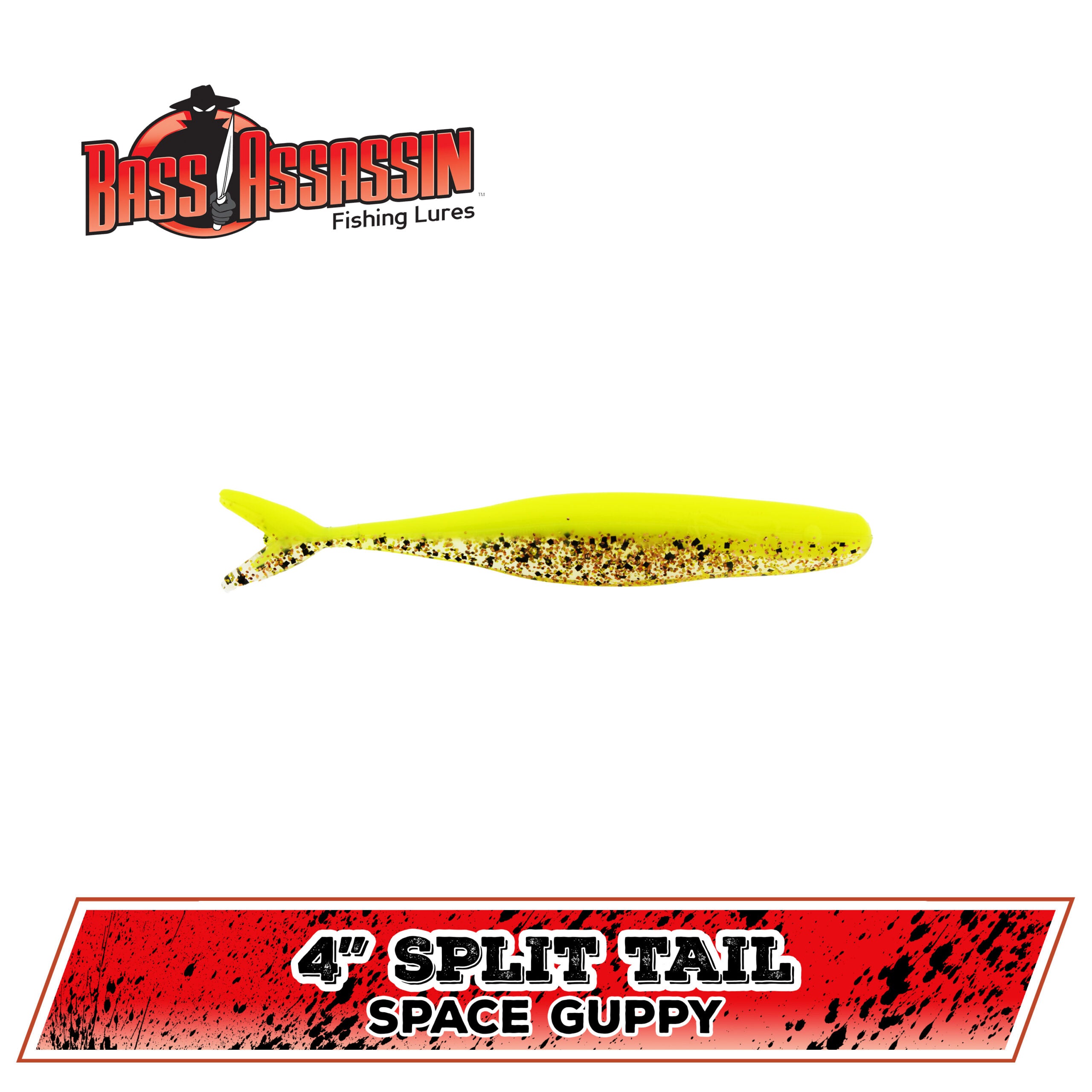 4" FW Split Tail Shad