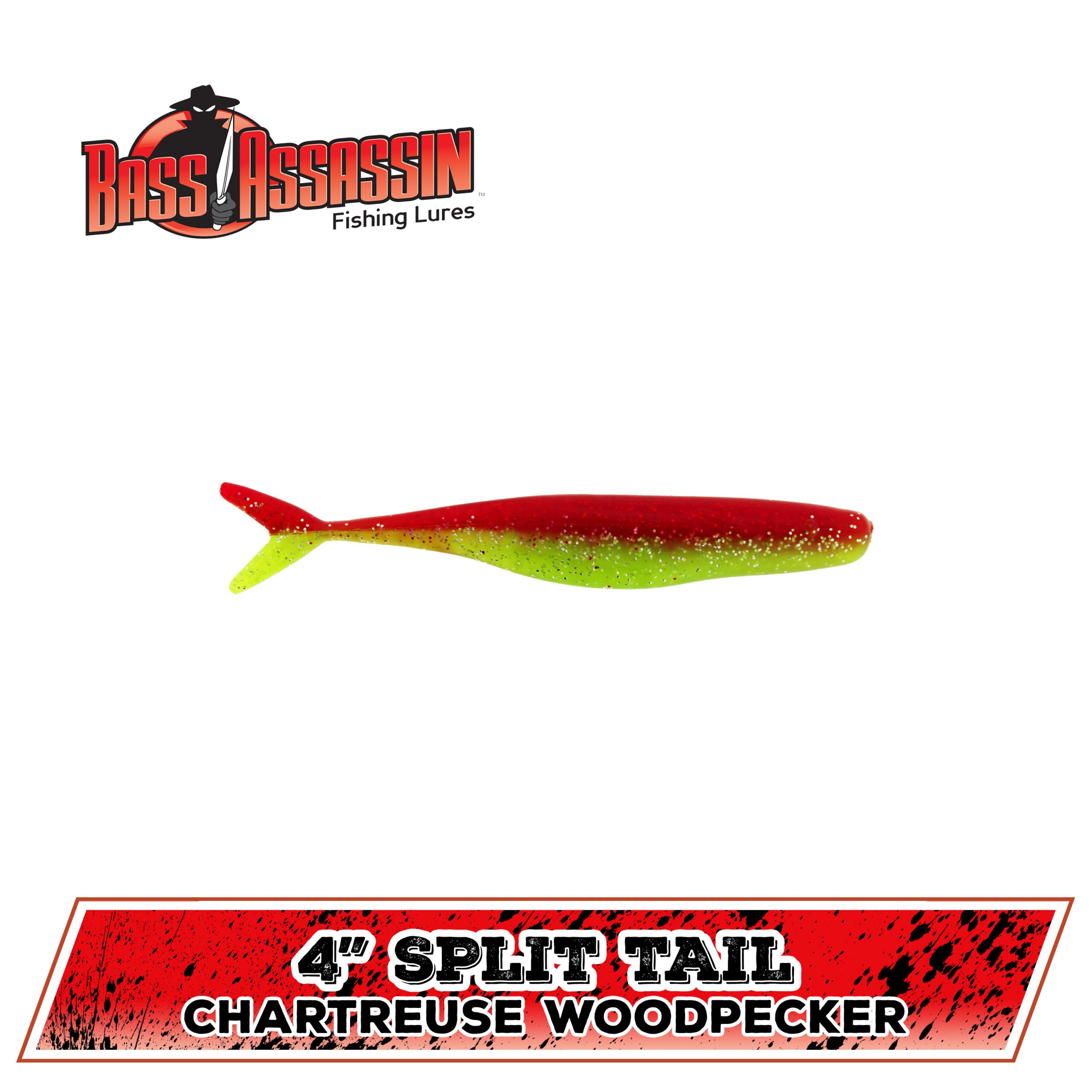 4" FW Split Tail Shad