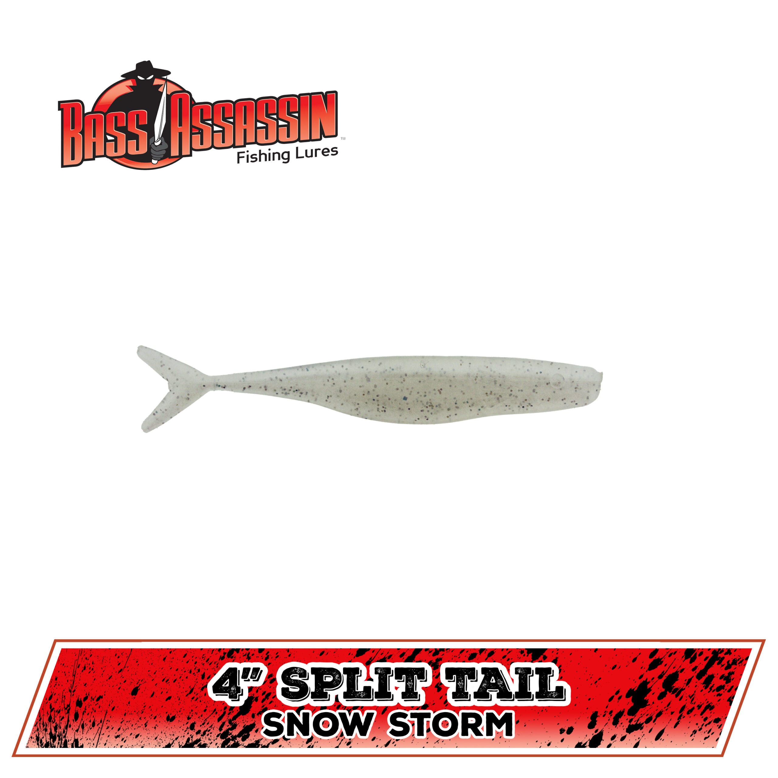 4" FW Split Tail Shad
