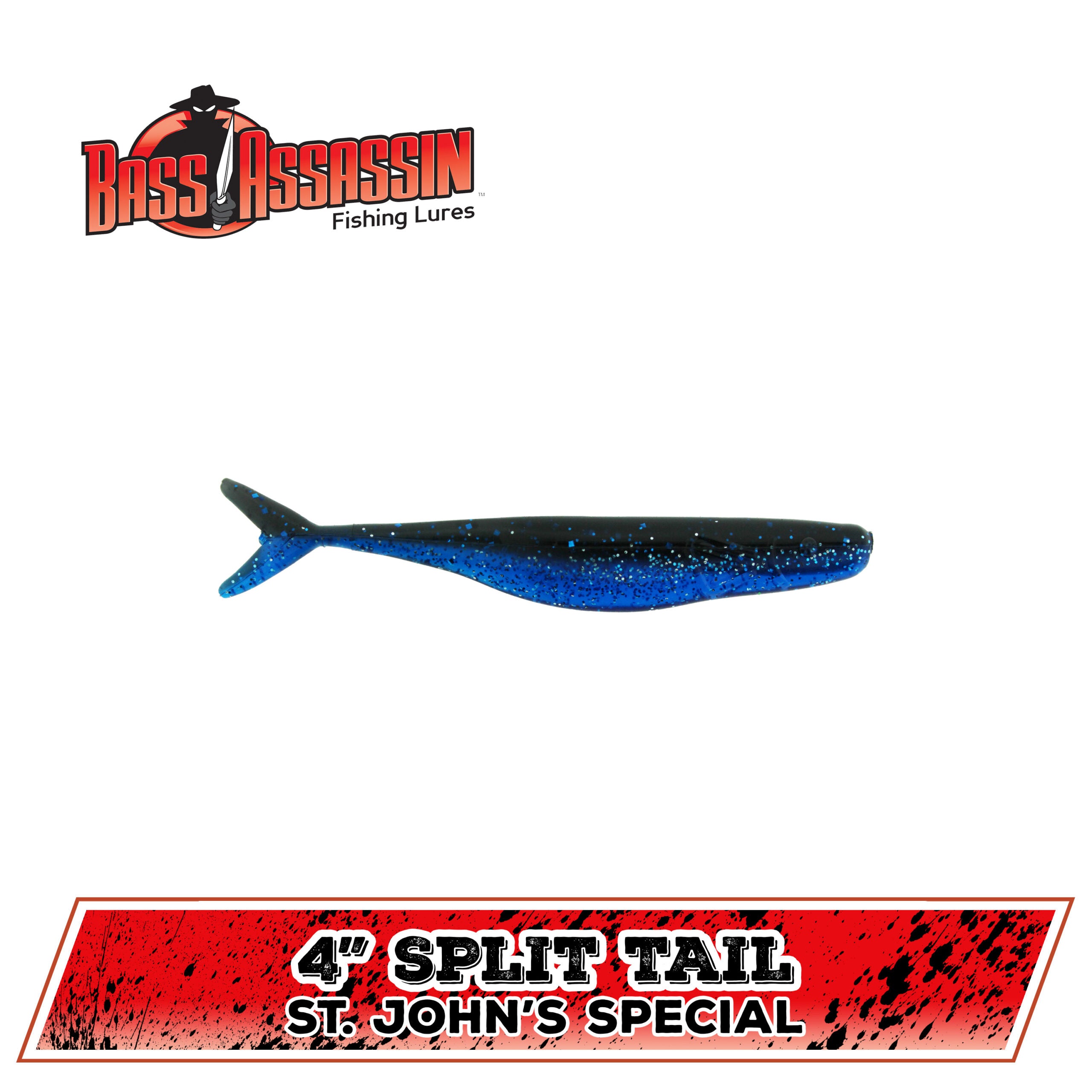4" FW Split Tail Shad