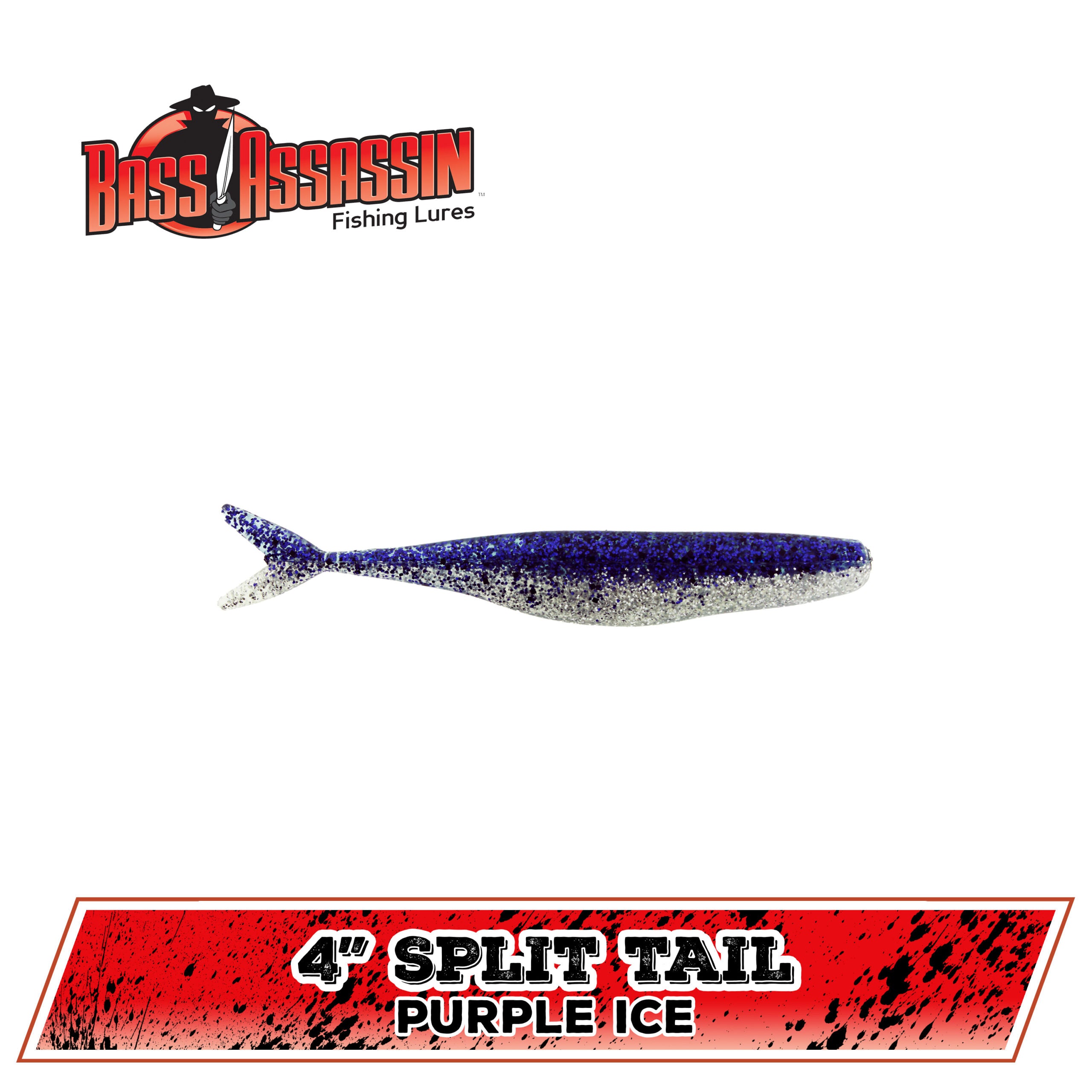 4" FW Split Tail Shad