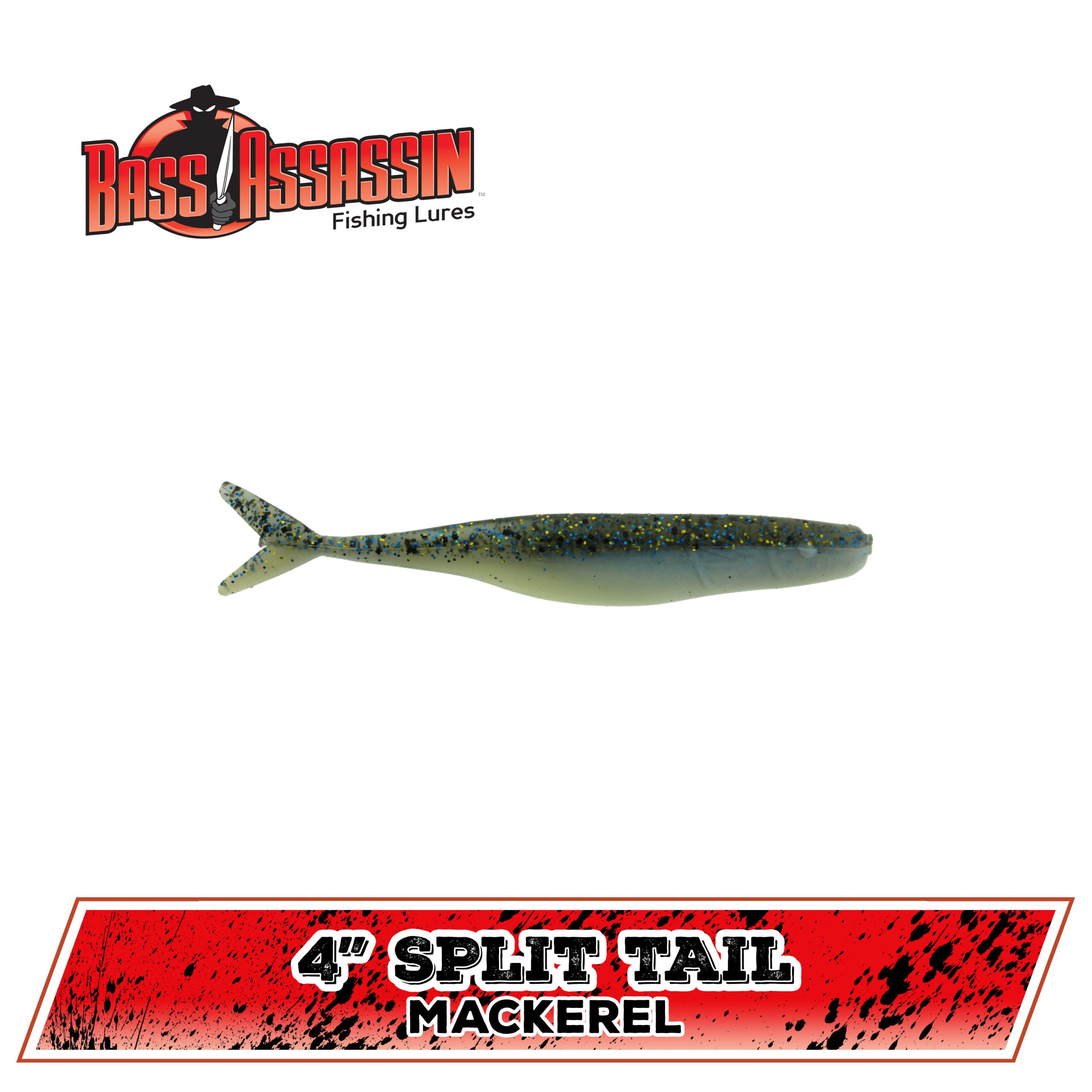 4" FW Split Tail Shad