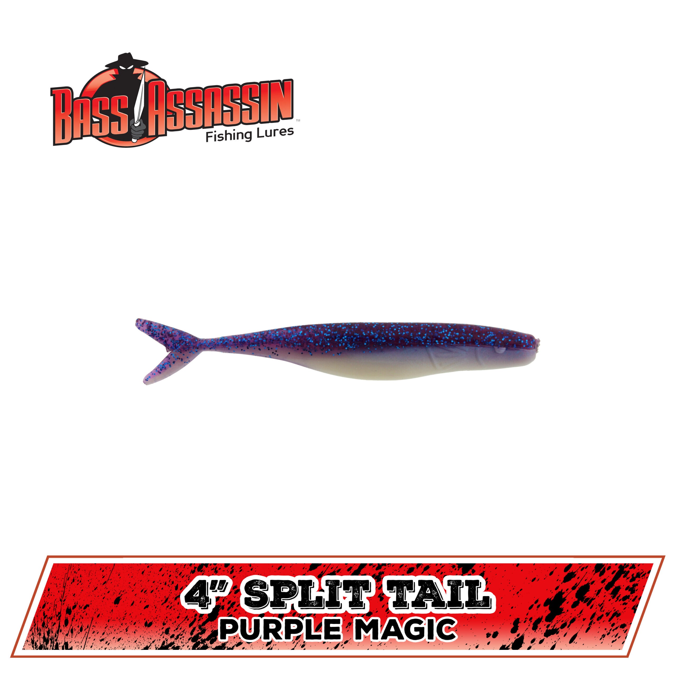4" FW Split Tail Shad