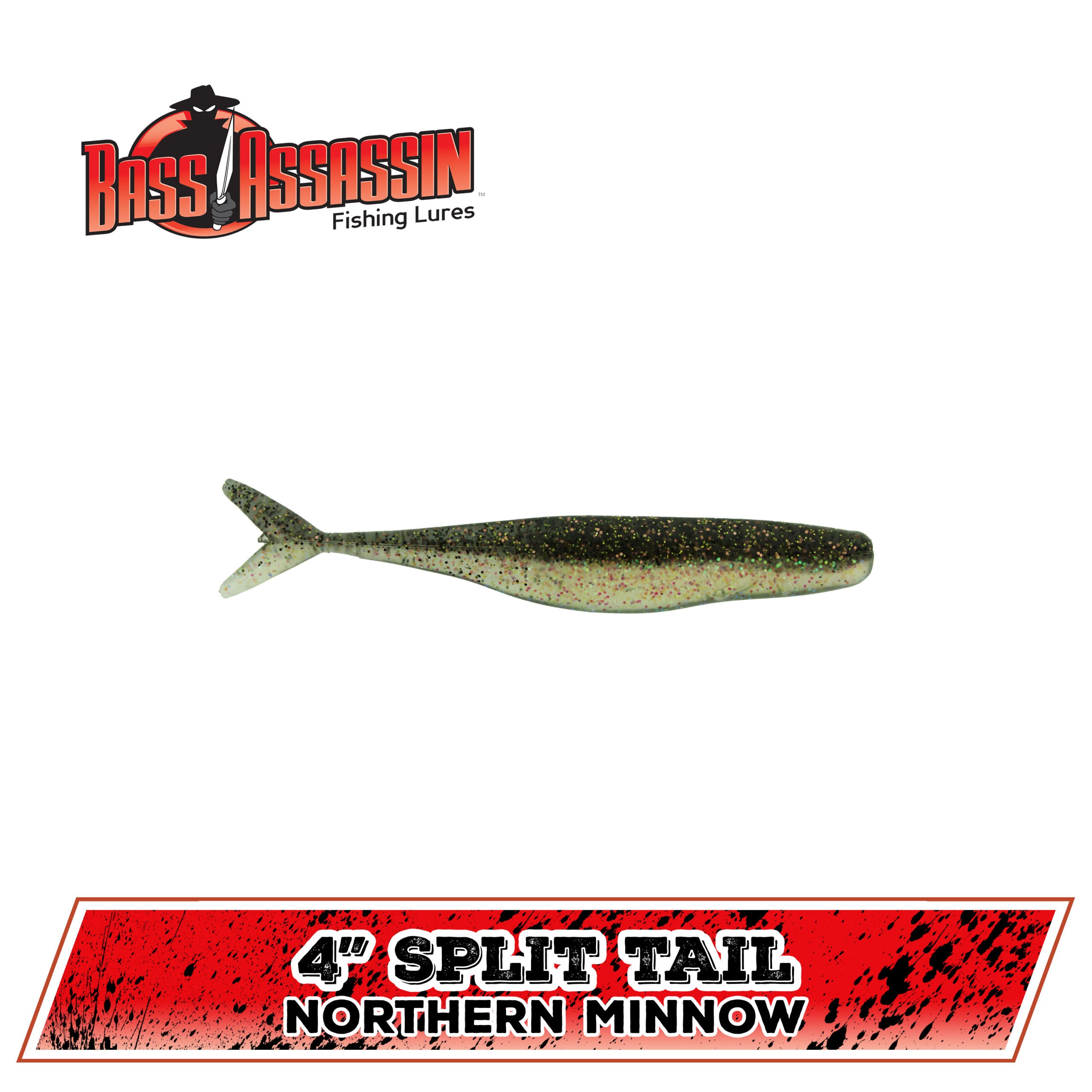 4" FW Split Tail Shad