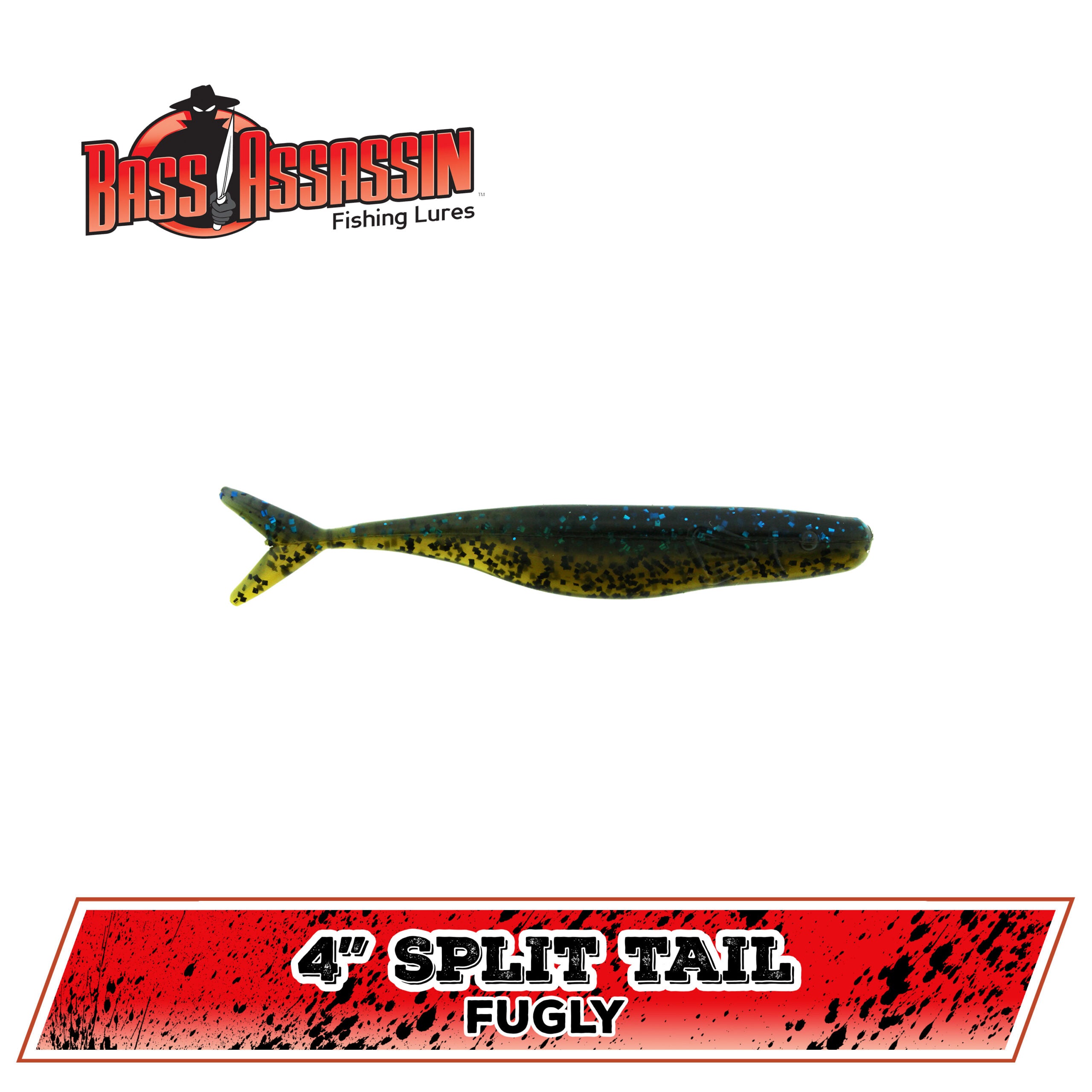 4" FW Split Tail Shad