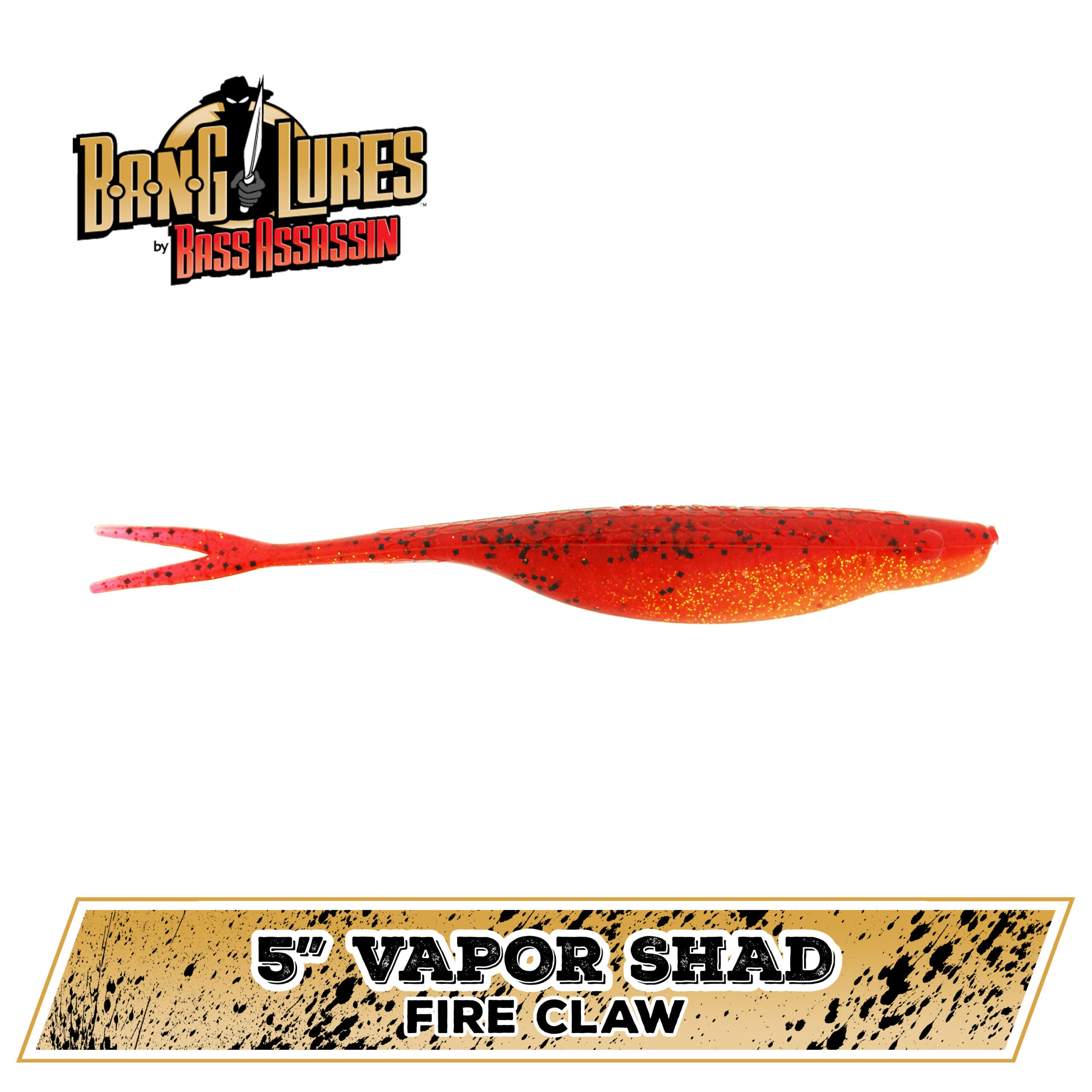 acefast inc 5pcs fishing bass lures 5" Vapor Shad® – Bass Assassin Lures, Inc