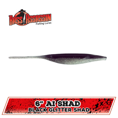 Black Glitter Shad
