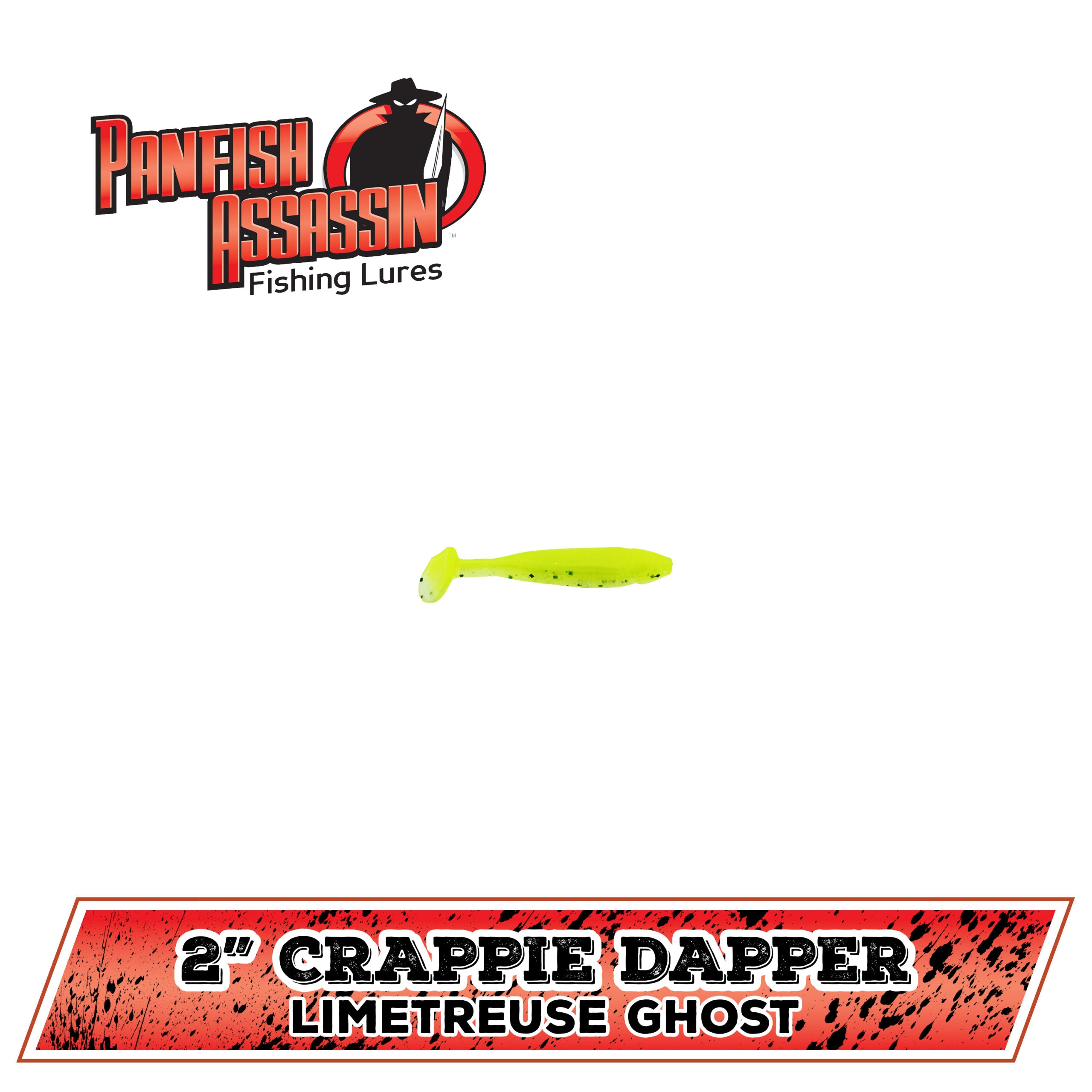 Panfish Assassin~Curly Shad~2in~11 Colors~10pk~Crappie Bait~FREE