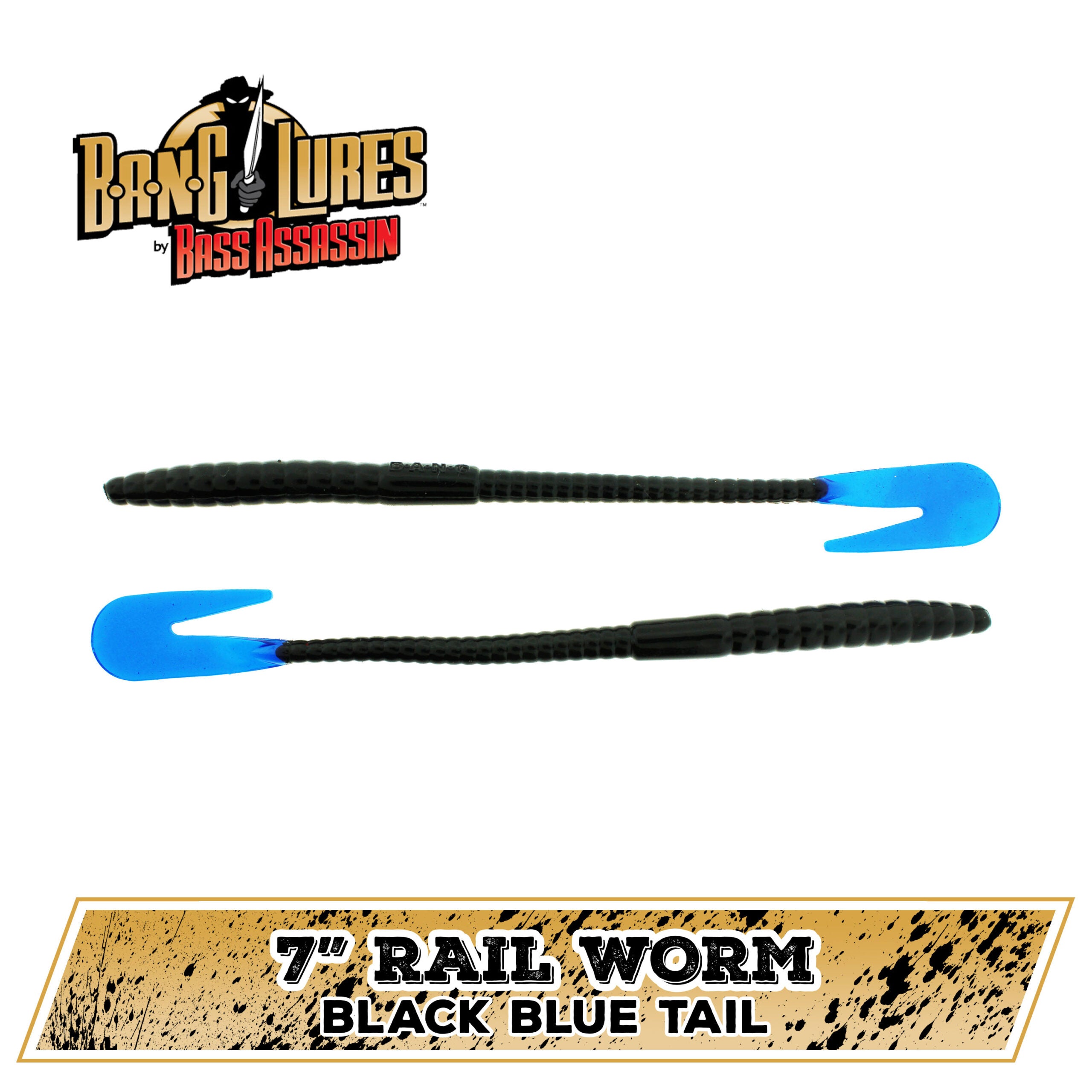 bass assassin bang lures rail worm 7" Rail Worm – Bass Assassin Lures, Inc