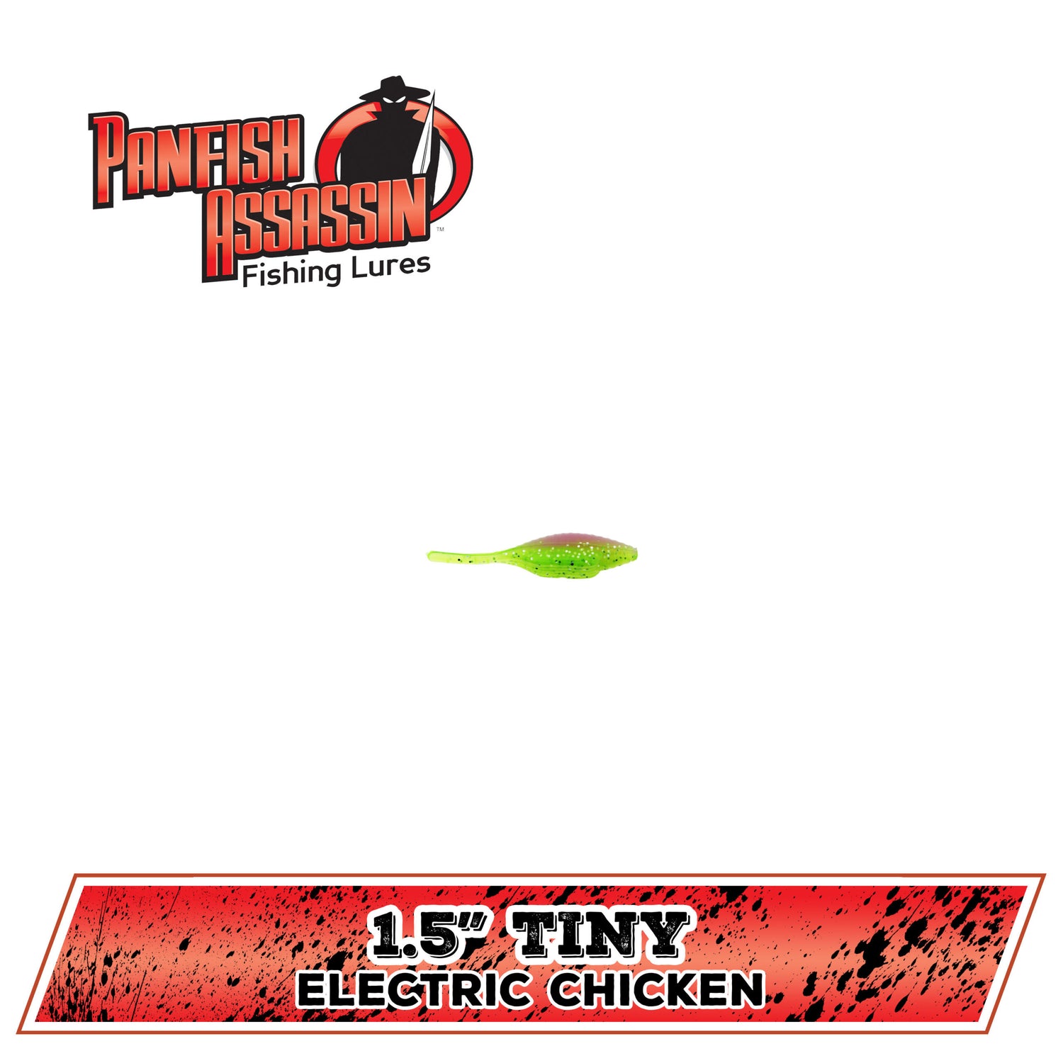 Bass Assassin Lures Shad Assassin, Electric Chicken, 1.5-Inch