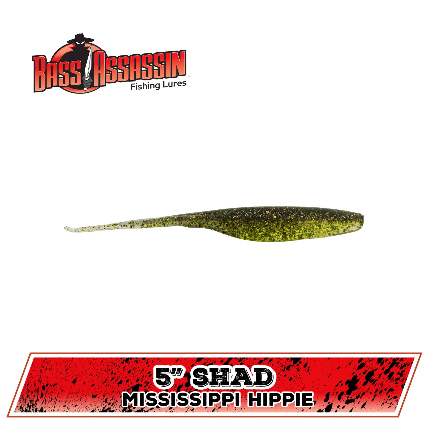 am fishing lures 5" FW Shad (A-M) – Bass Assassin Lures, Inc