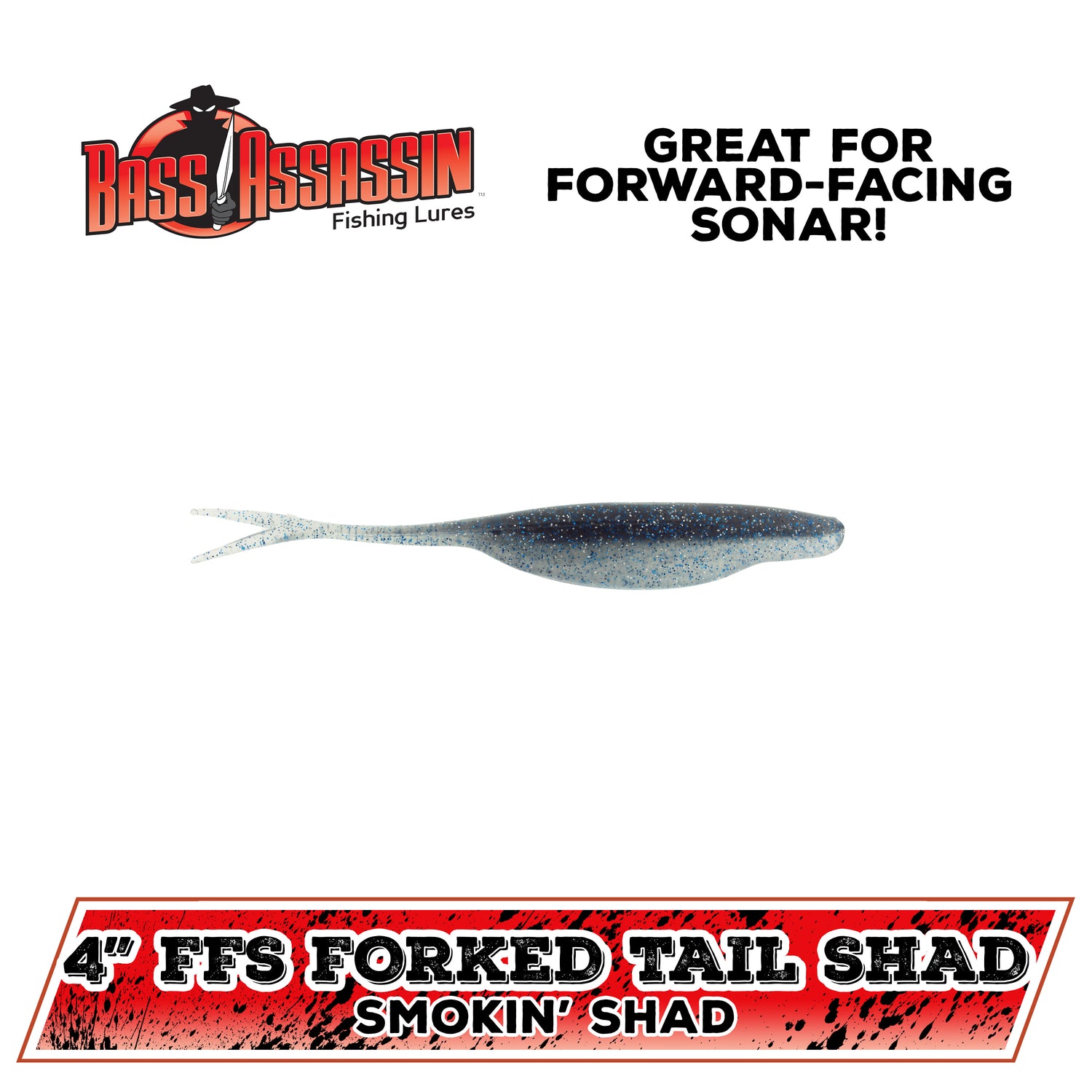 4&quot; Forward-Facing Sonar Forked Tail Shad