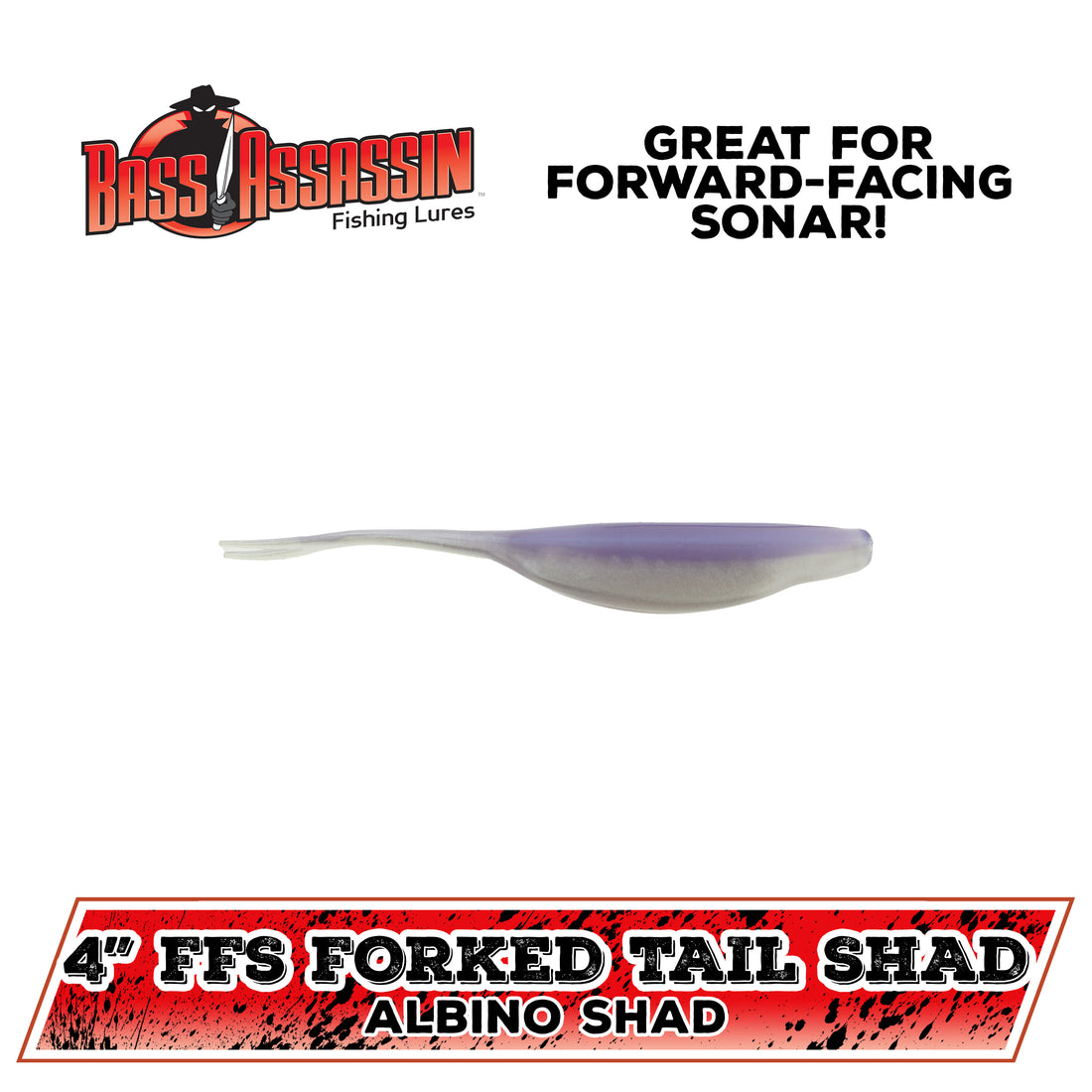 4" Forward-Facing Sonar Forked Tail Shad