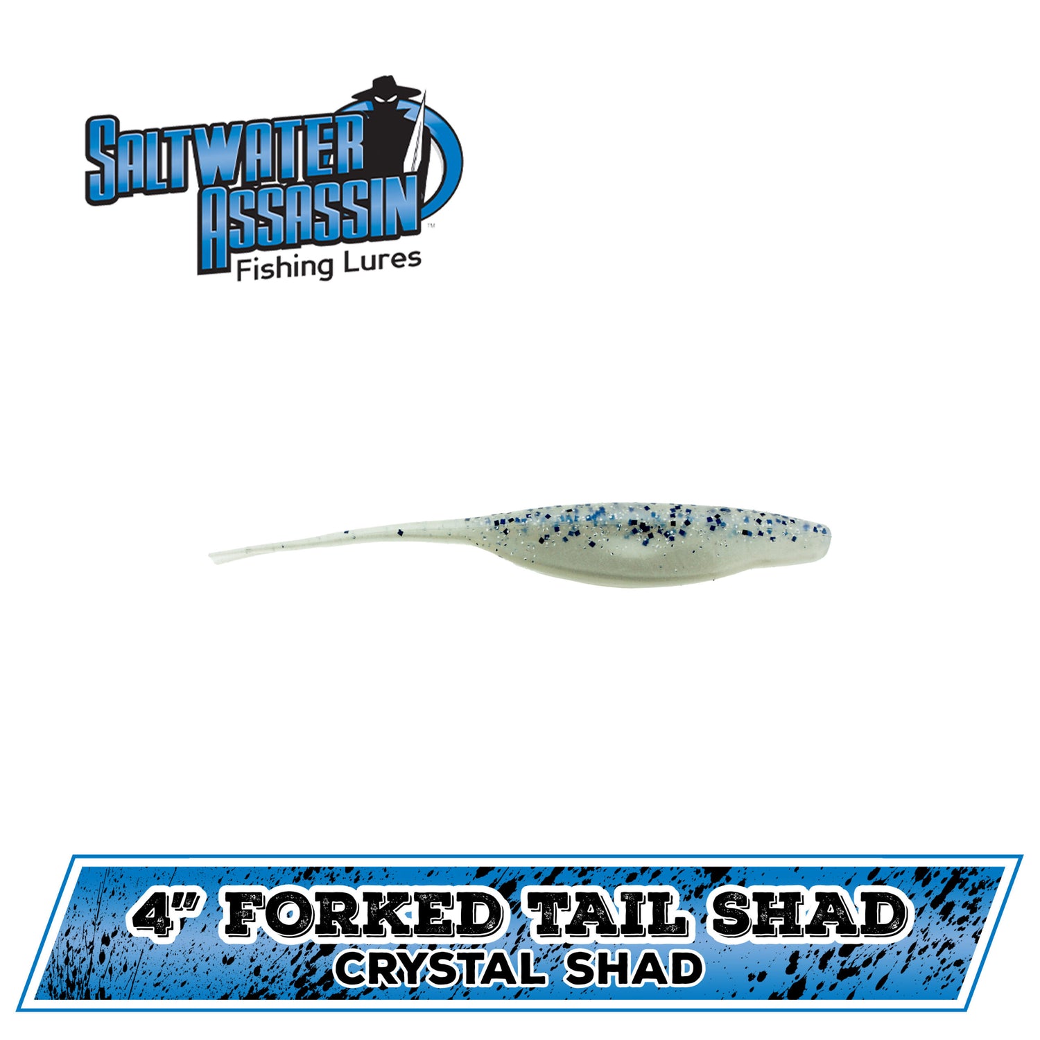 Bass Assassin Fishing Lure SWA23375 Saltwater Shad 4 8 Count Baby Bass 