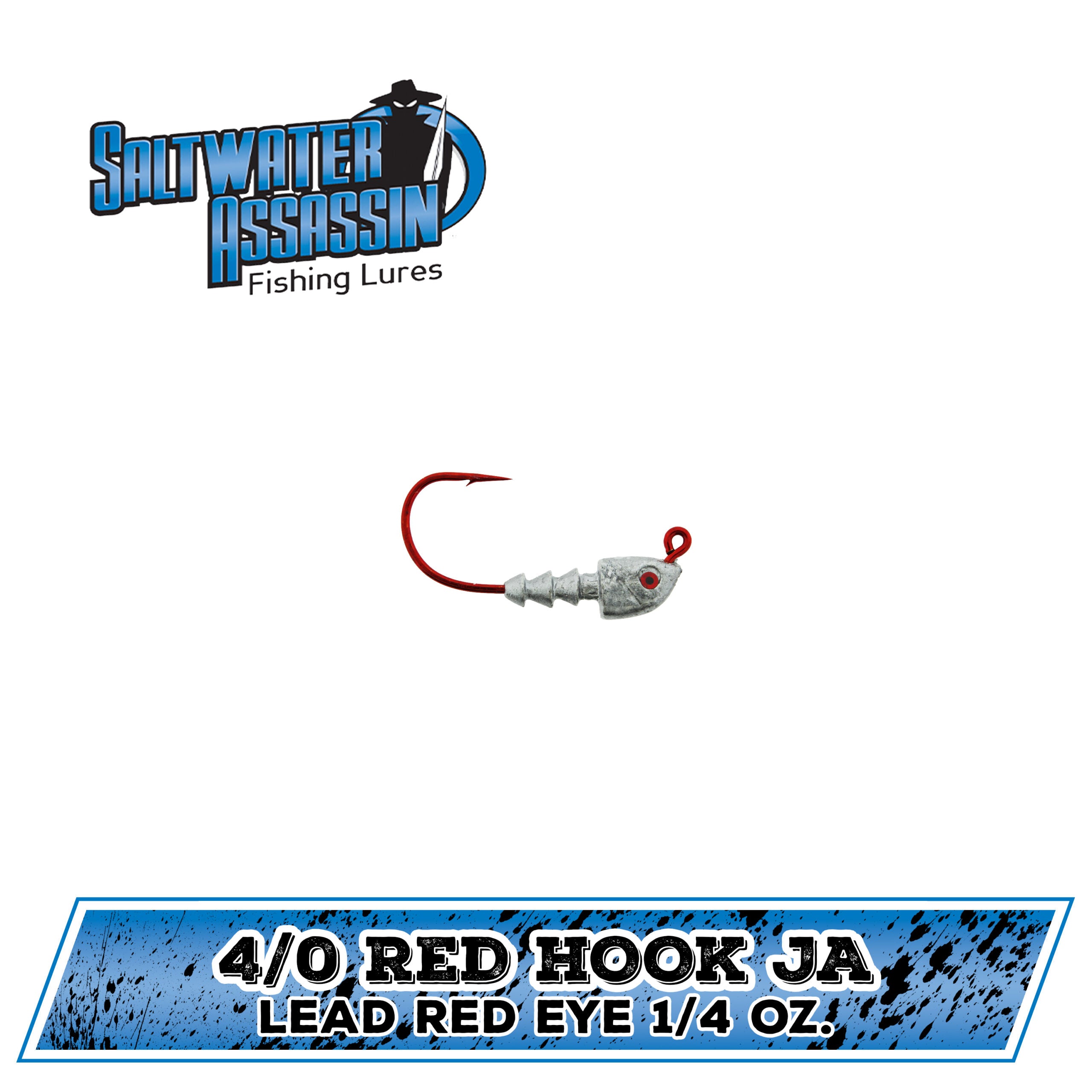 Killer Jigs 11pk 3/8 Oz Round Head Fishing Jigs – Red Sickle Hooks For Bass, Walleye, Made In USA