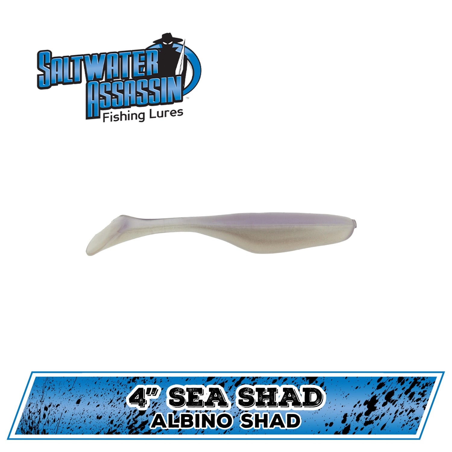 Bass Assassin SSA25328 Sea Shad, 4, Albino Halo, Soft Plastic Lures -   Canada